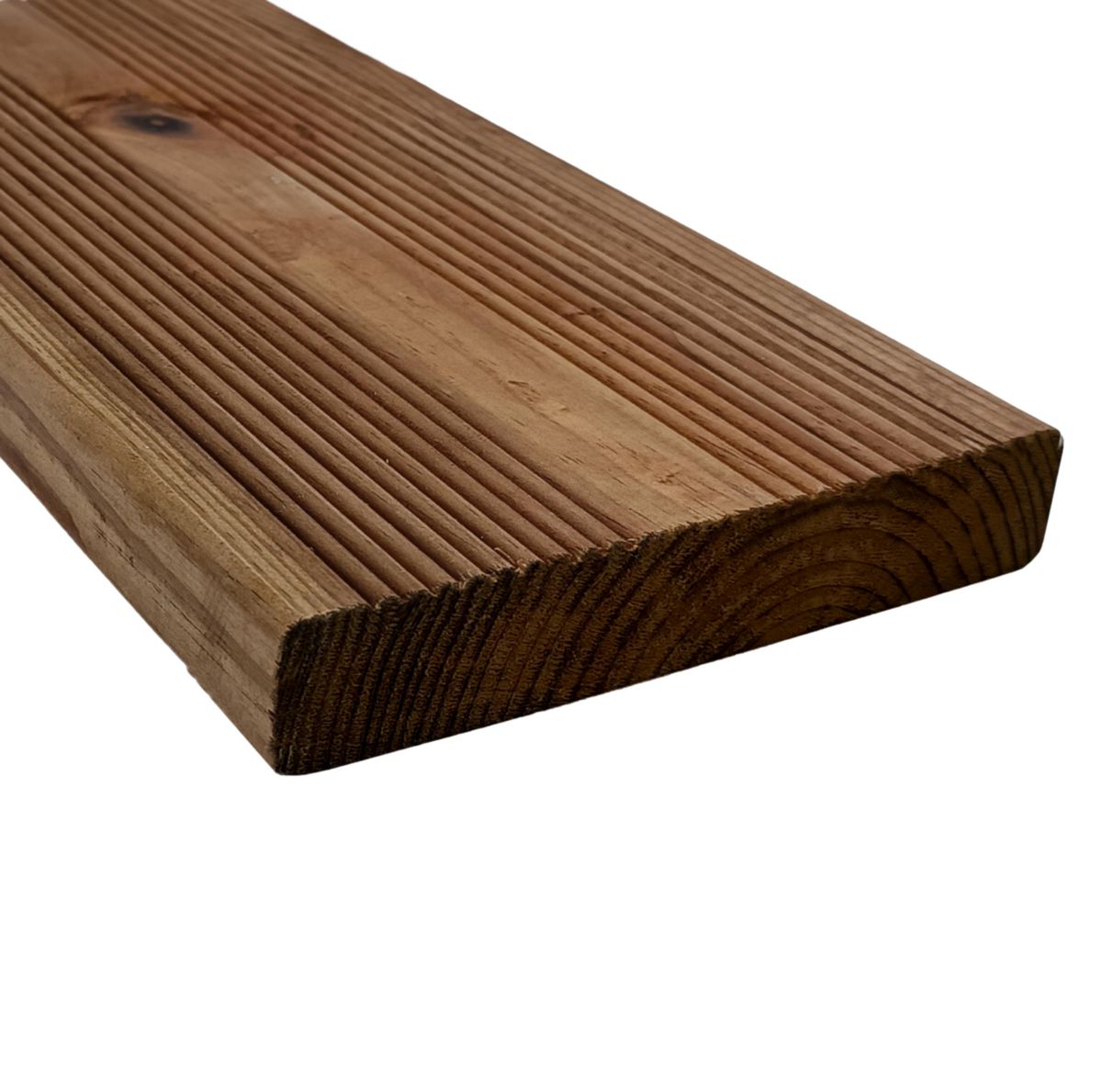 Lame terrasse pin cl4 striée marron PREMIUM 27x145 4,2 m