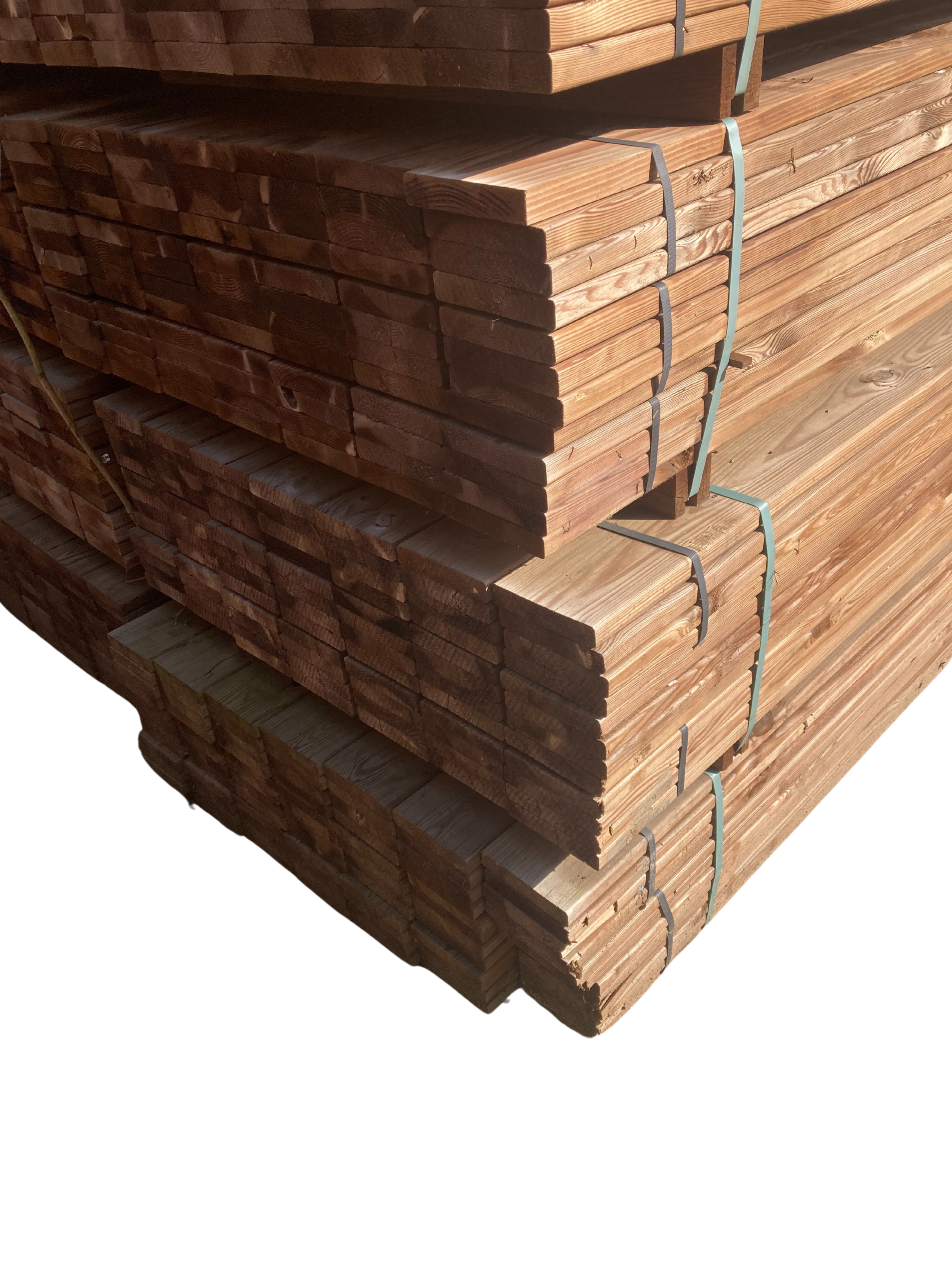 Lame terrasse pin marron 2 faces lisse DECLASSE 27x145 5m