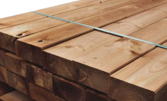 Ossature pin cl4 marron 45x145 4,2m