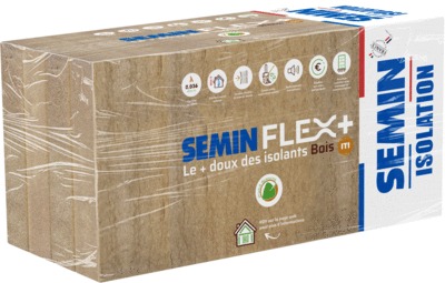 Isolant en fibres de bois SEMIN FLEX PLUS PANNEAU 1220x600