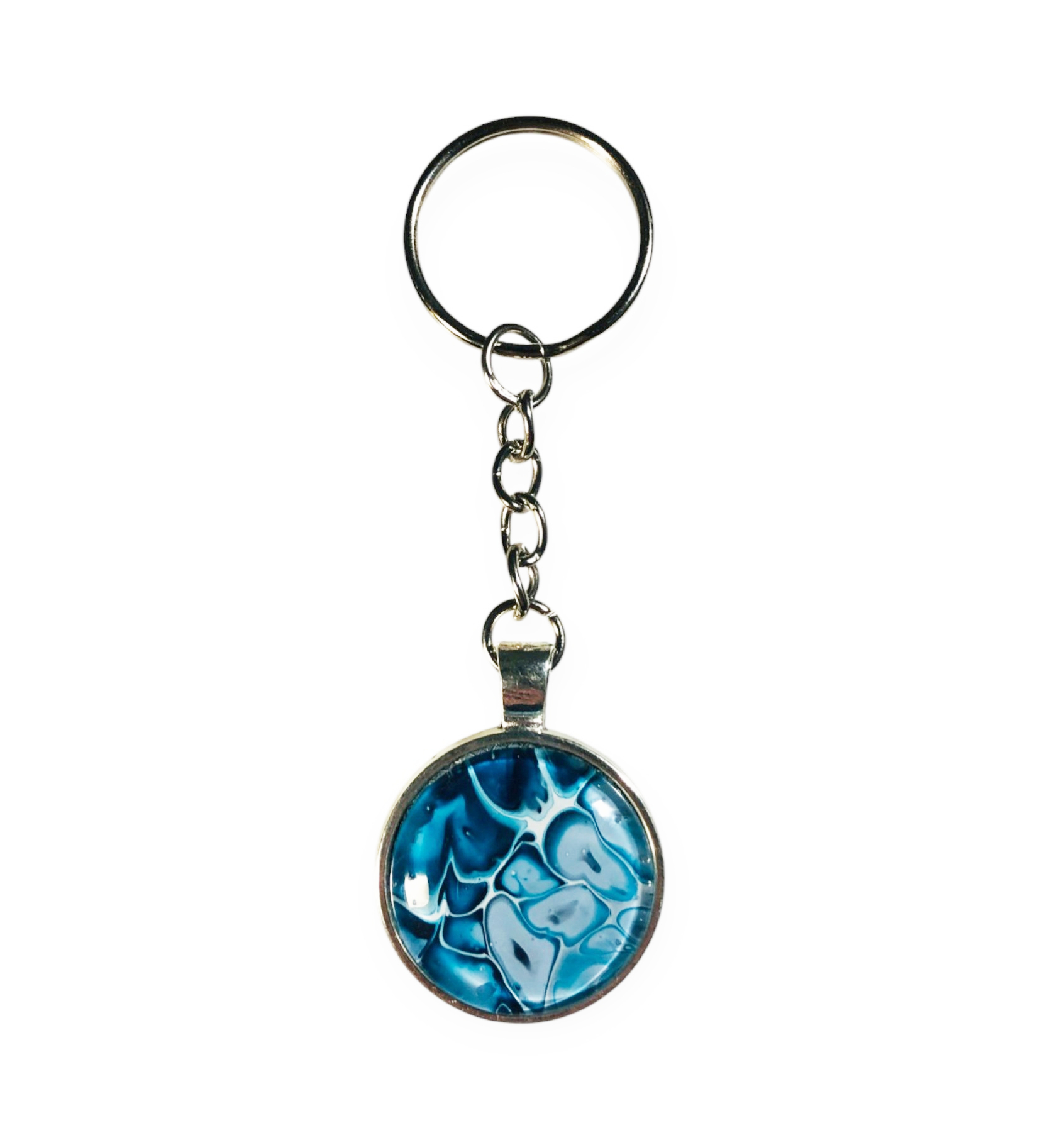Glass Keyring – Sea Stone