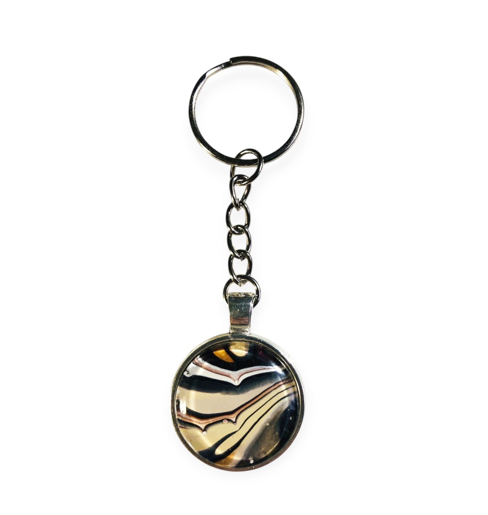 Glass Keyring – Thunder