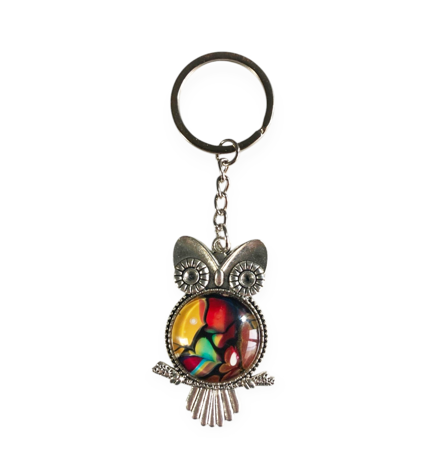 Glass Owl Keyring – Catalonia