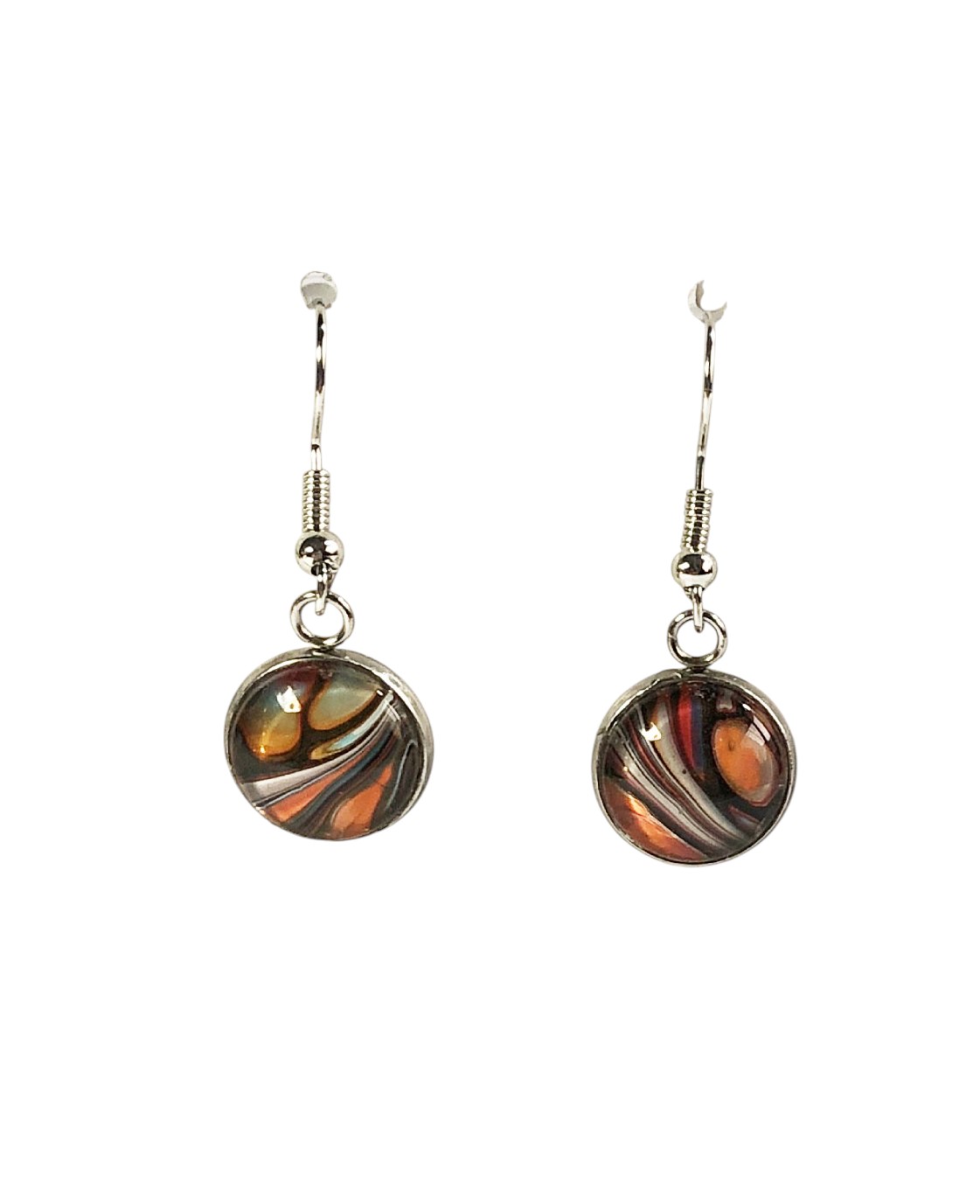 Glass Drop Earrings – Dragon Eye