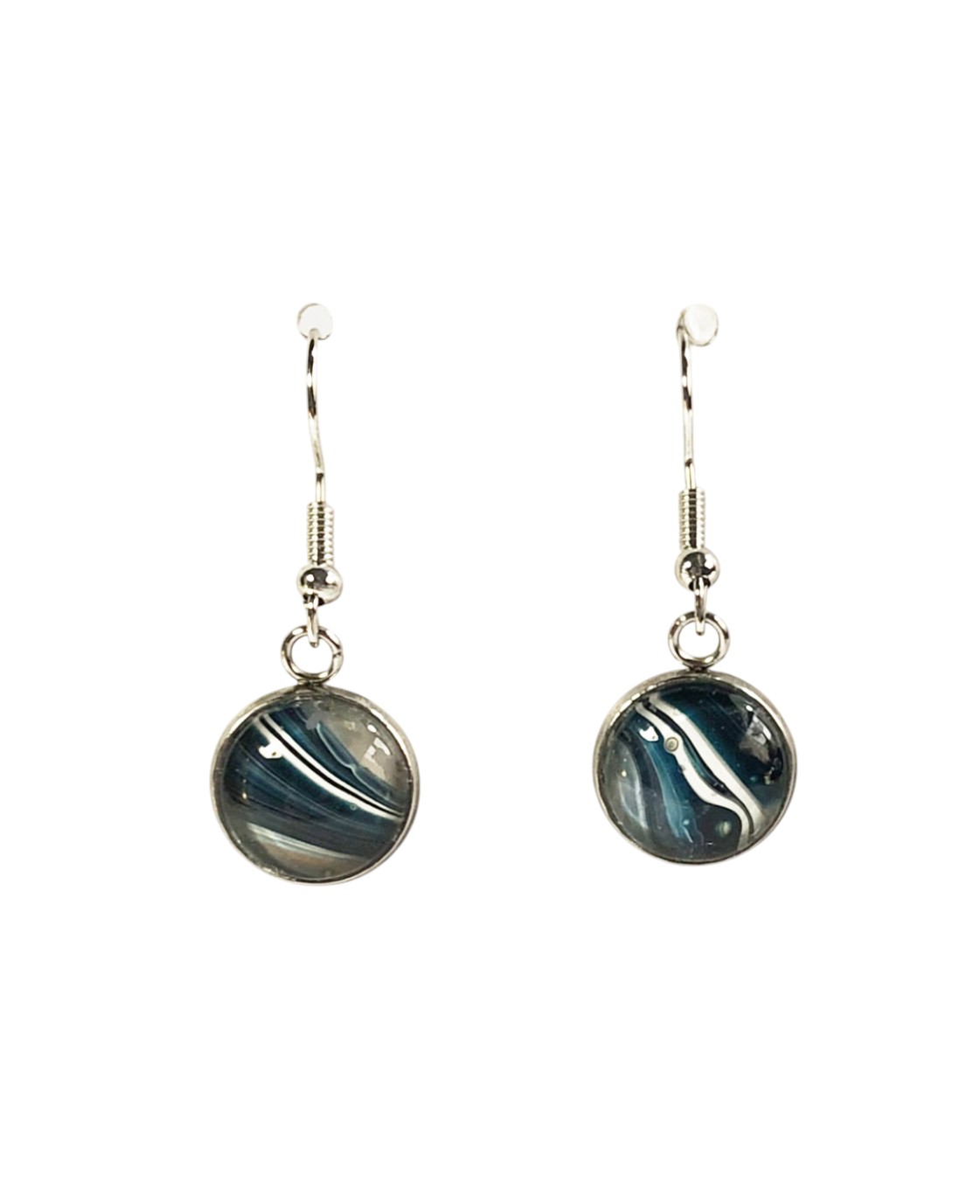 Glass Drop Earrings – Wave Crest