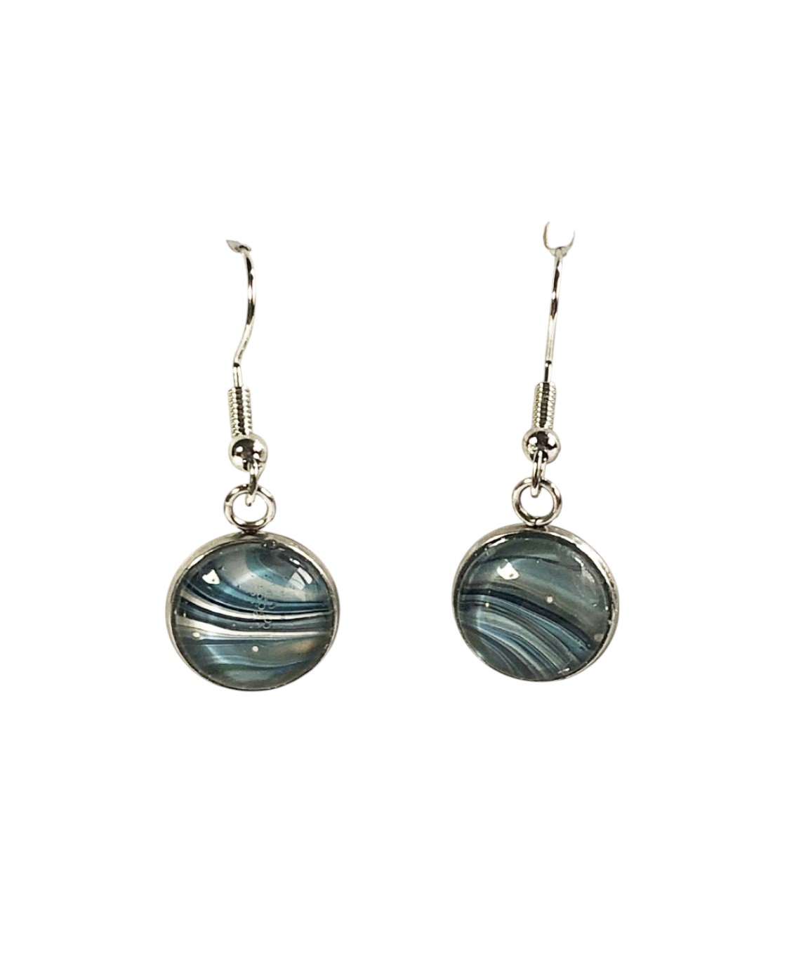 Glass Drop Earrings – Breaking Waves
