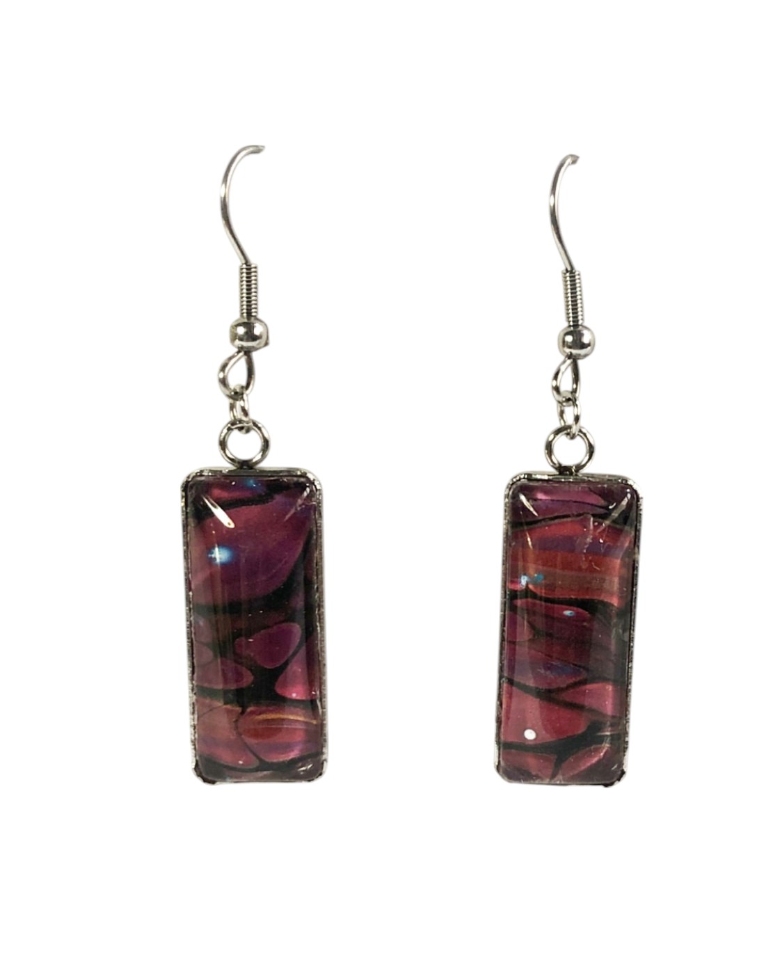 Glass Drop Earrings – Cherry Pie