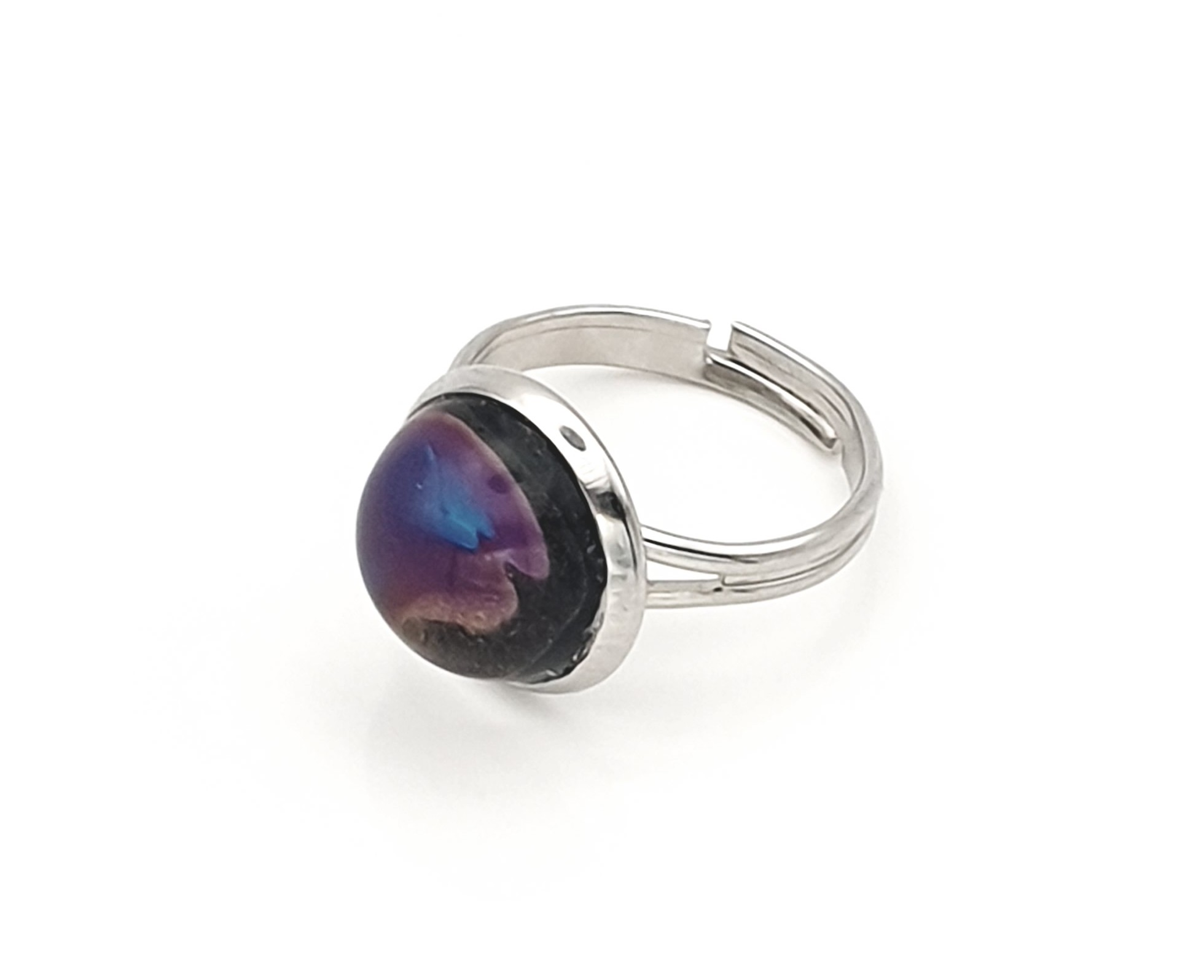 Glass Adjustable Ring – Steve’s Aurora 