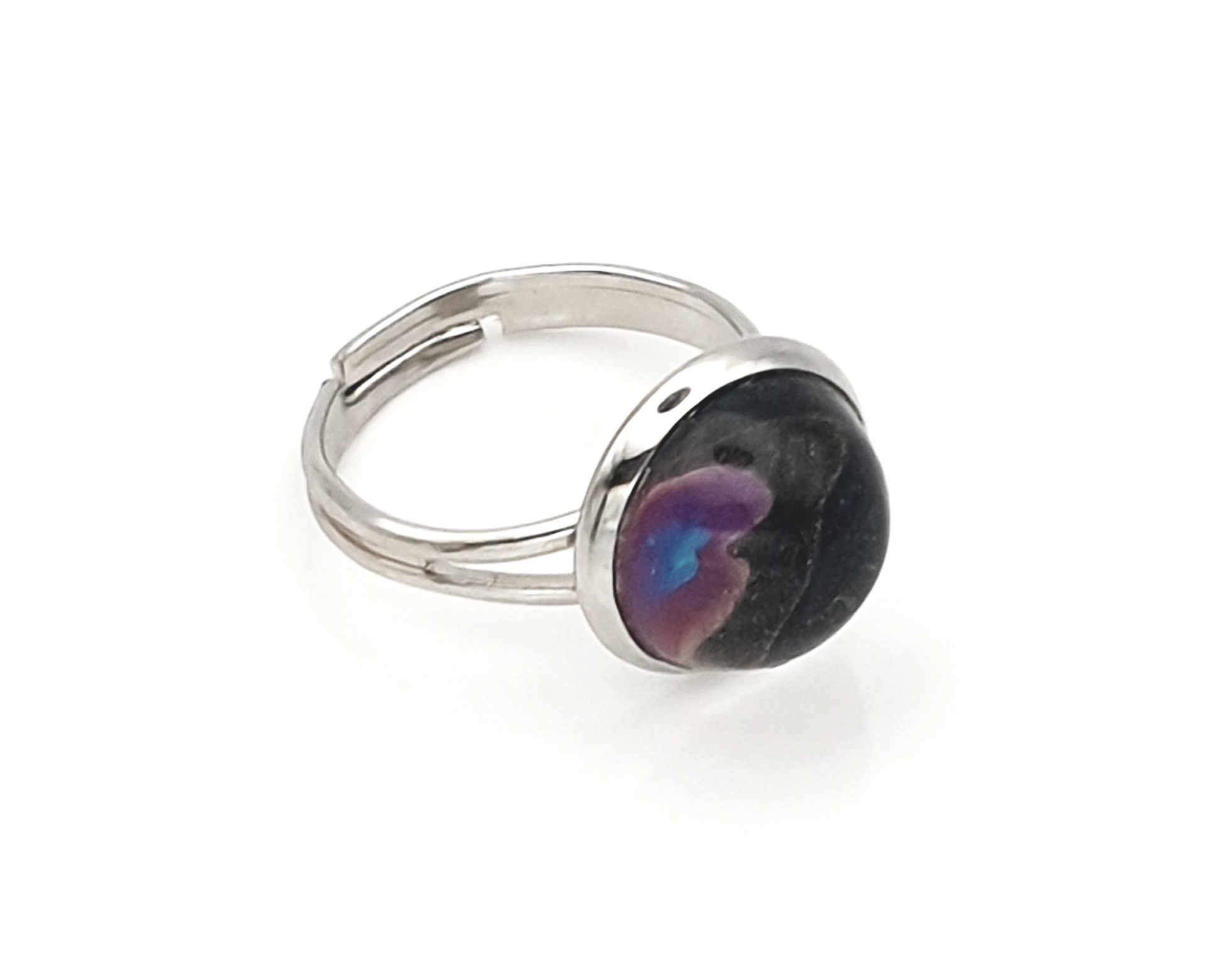 Glass Adjustable Ring – Steve’s Aurora 