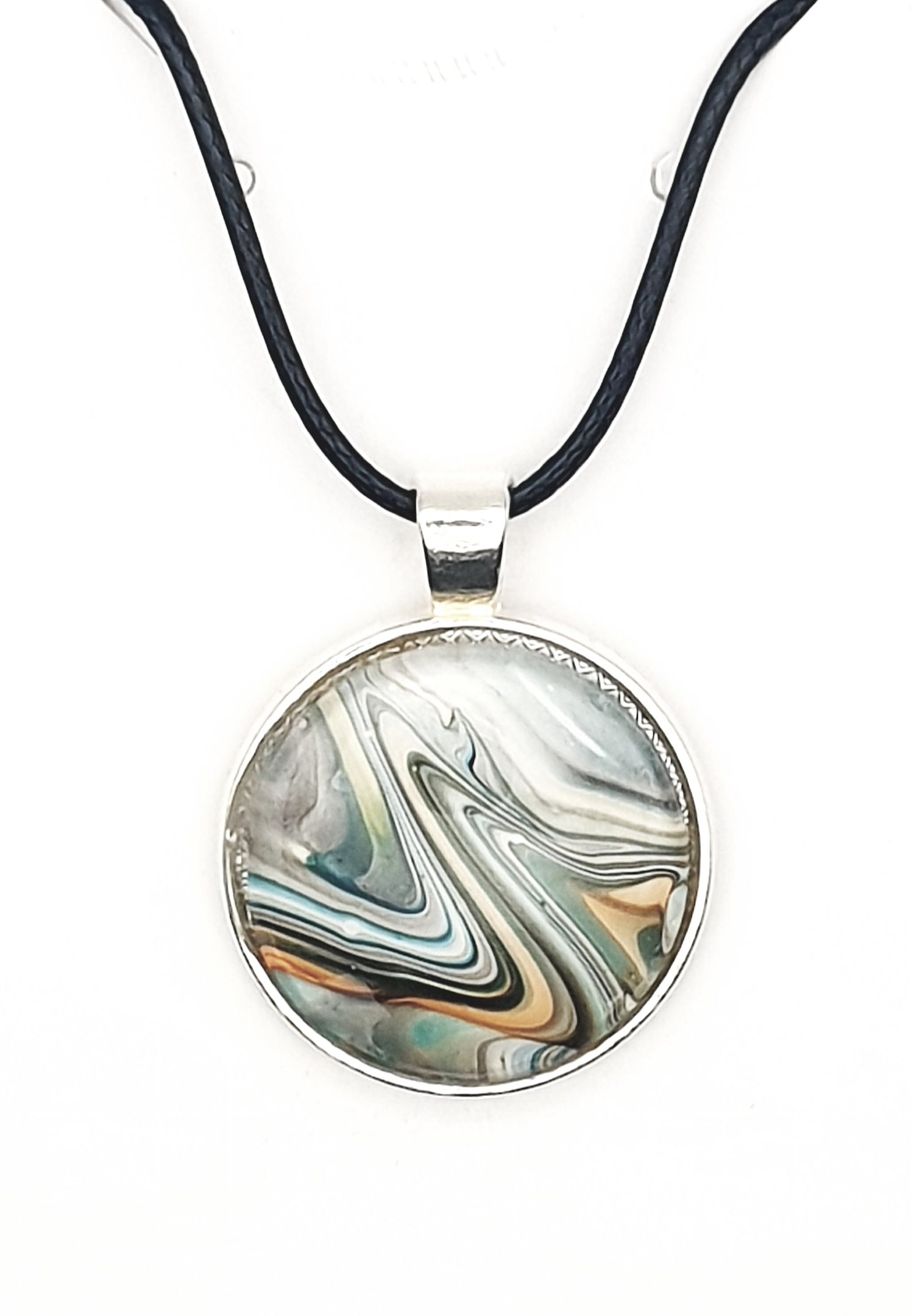 Glass Pendant - Verde Indigo