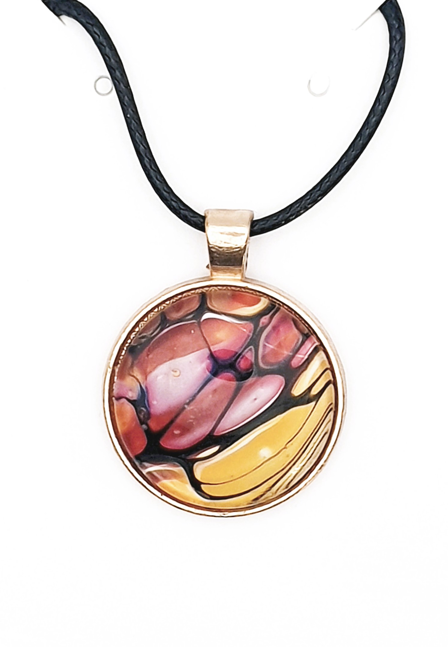 Glass Pendant – Golden Admiral