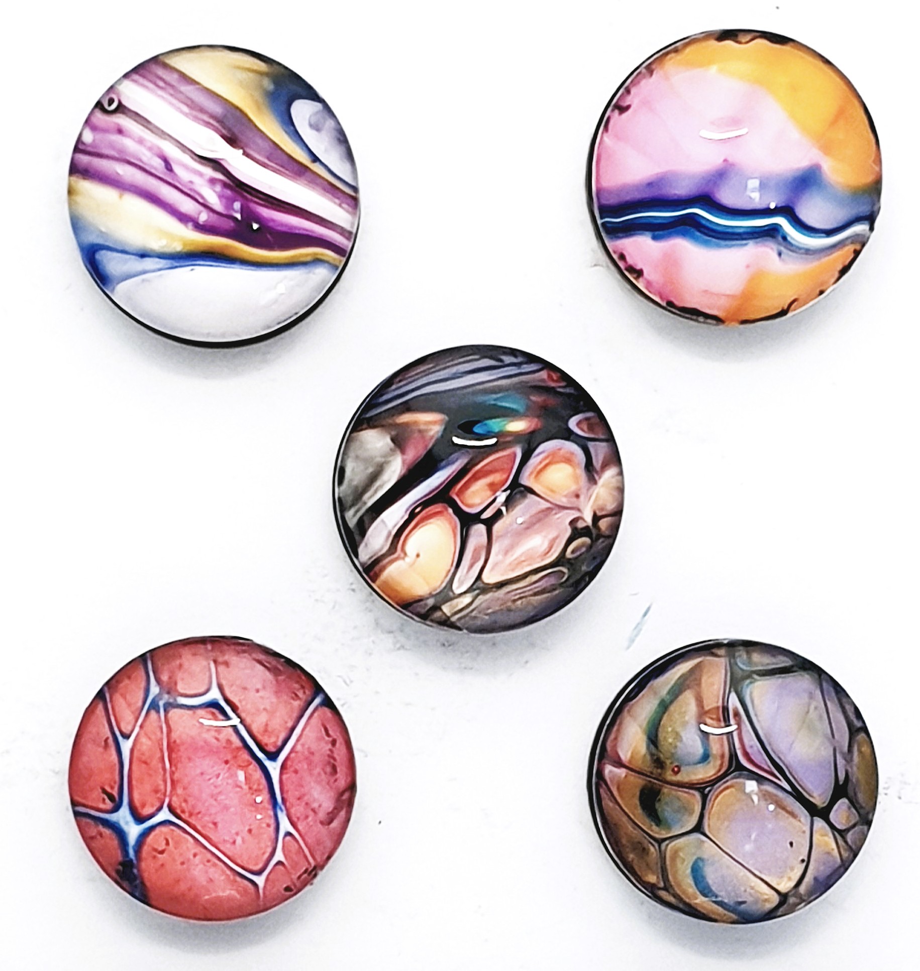 Glass Magnet 2cm Set - Freedom