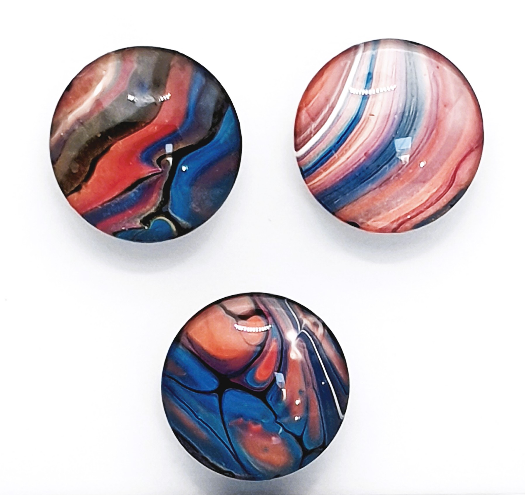 Glass Magnet 2.5cm Set - Nostalgia