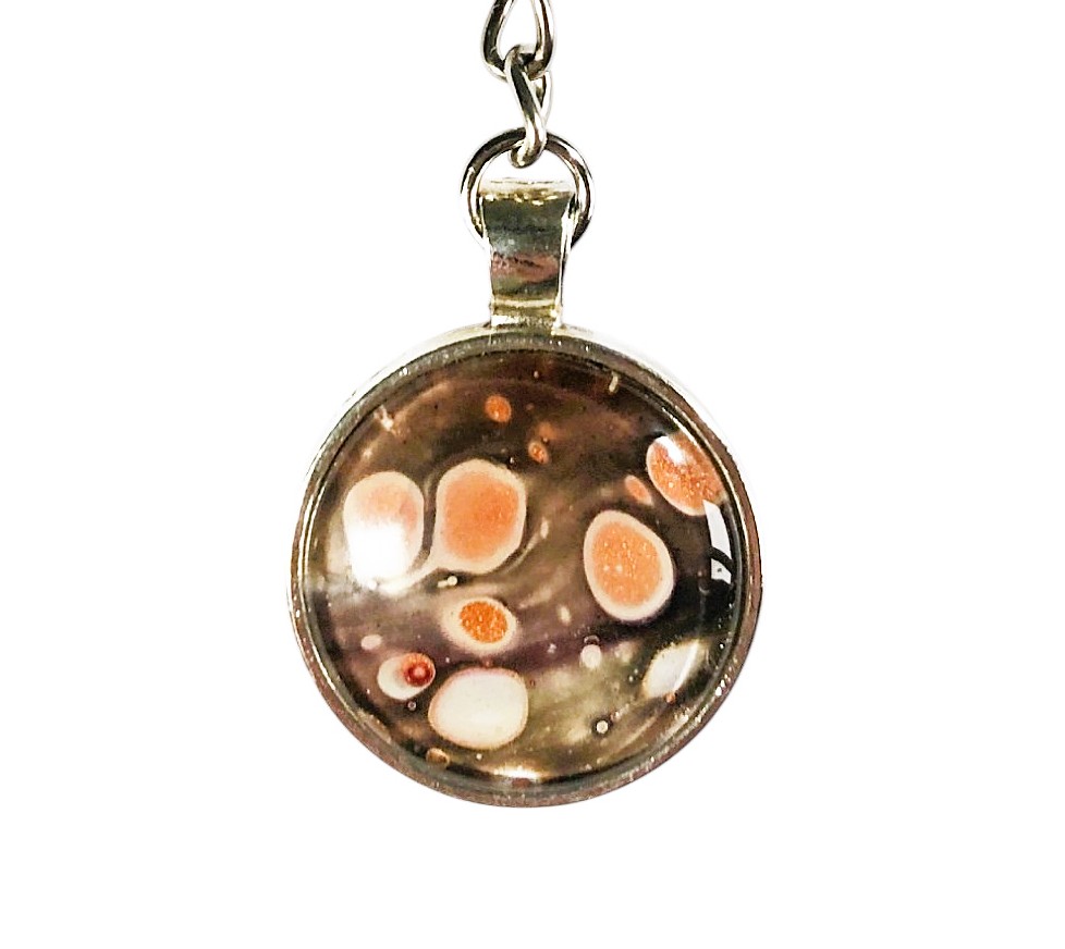 Glass Keyring – Candied Orange