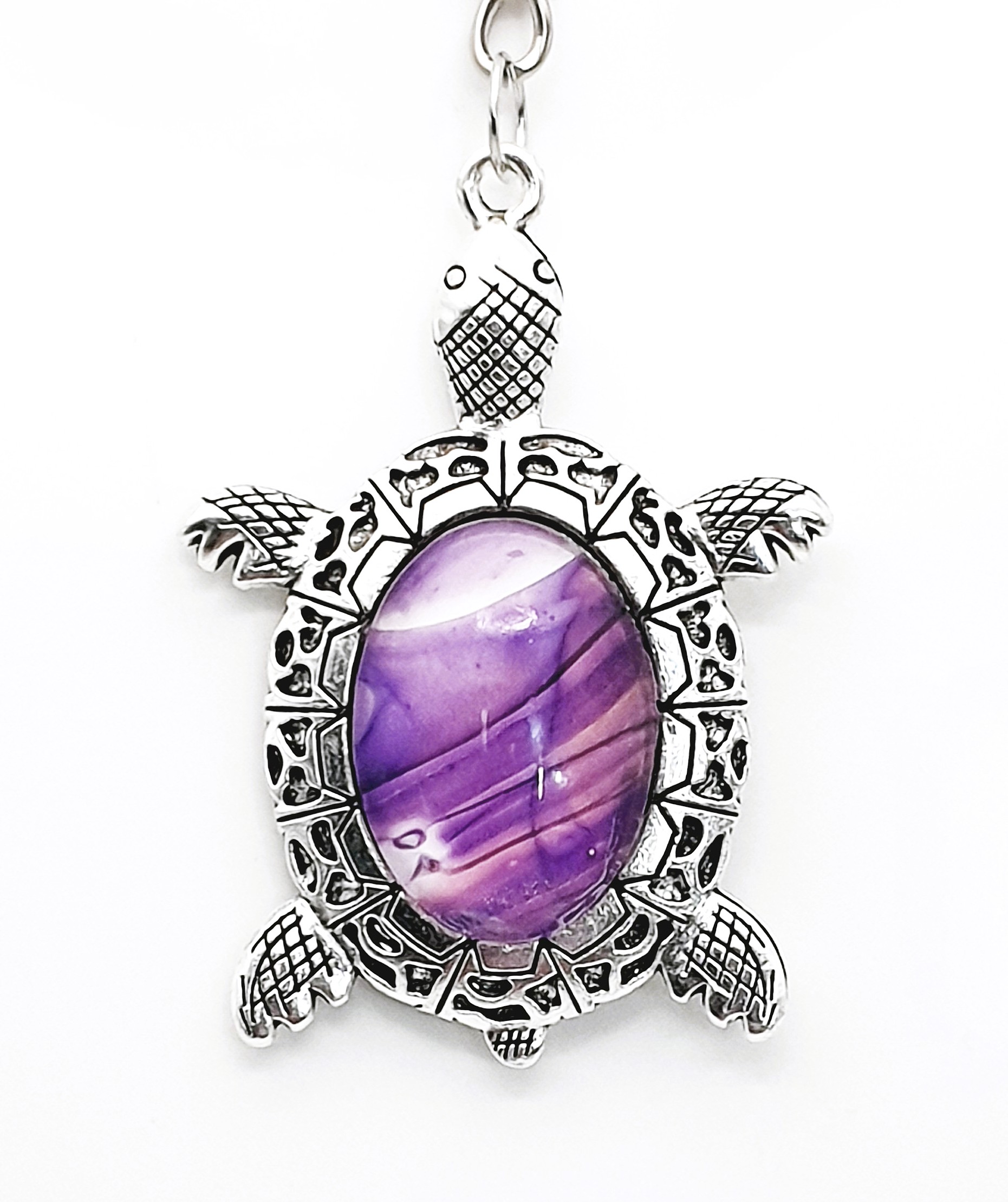 Glass Turtle Keyring - Vitis Vinifera