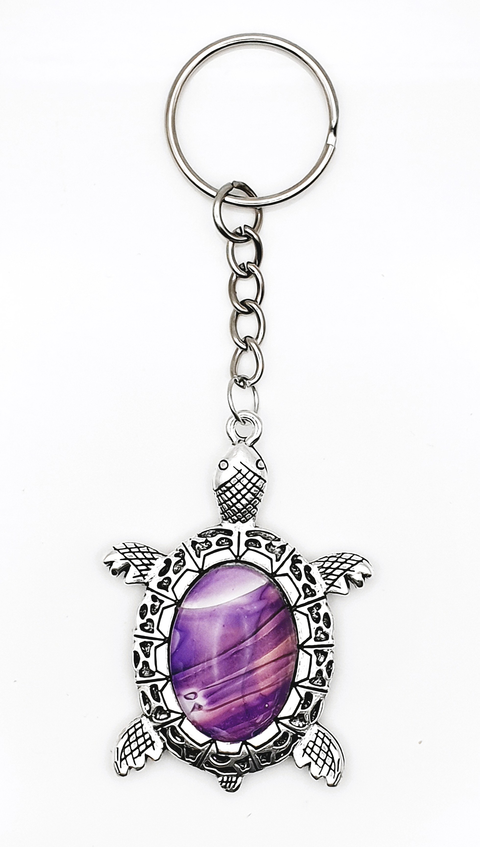 Glass Turtle Keyring - Vitis Vinifera