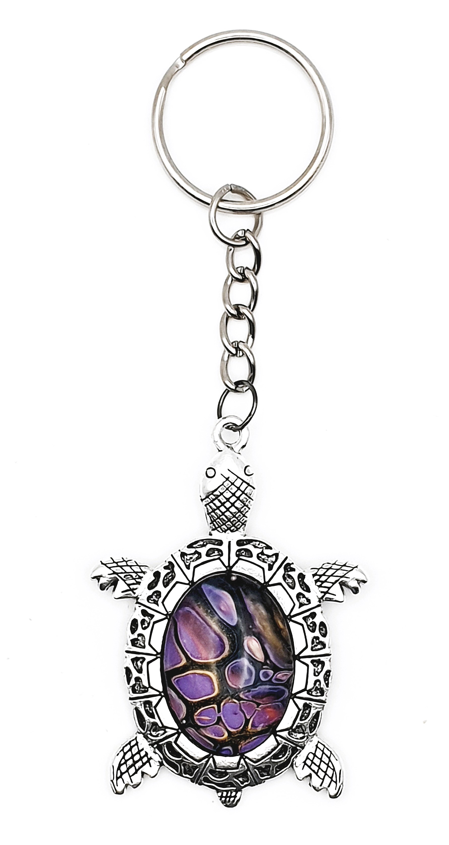 Glass Turtle Keyring - Irregular Dream