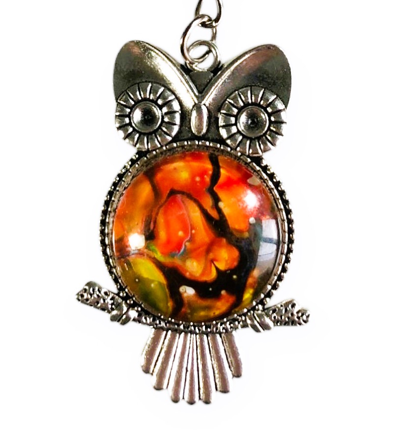 Glass Owl Keyring – Seville