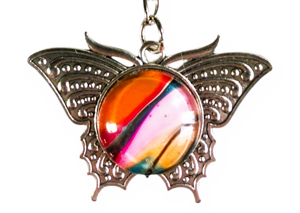Glass Moth Keyring – Folly