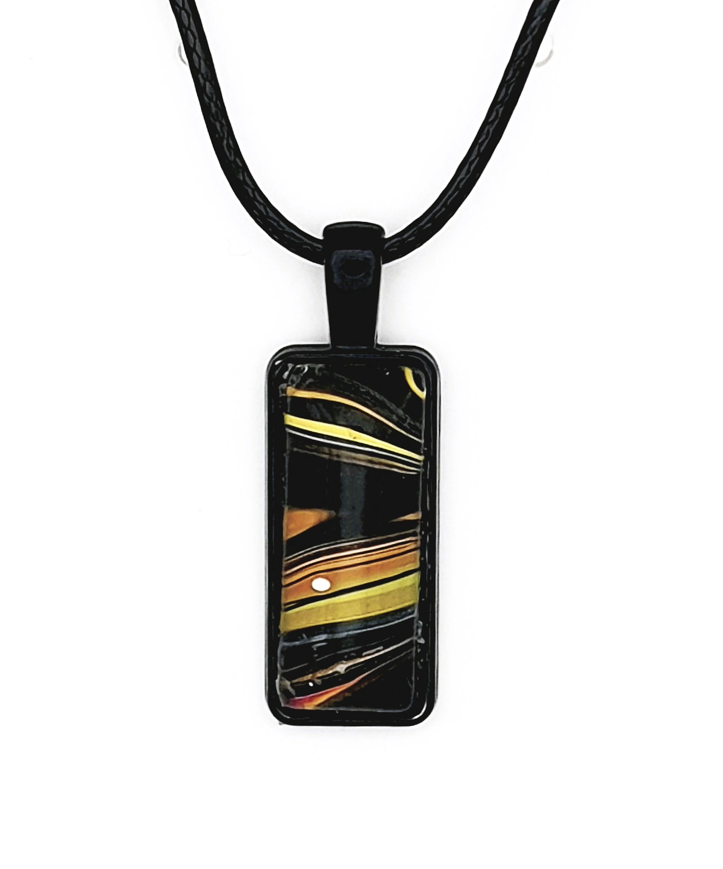 Glass Pendant - Neon Galaxy