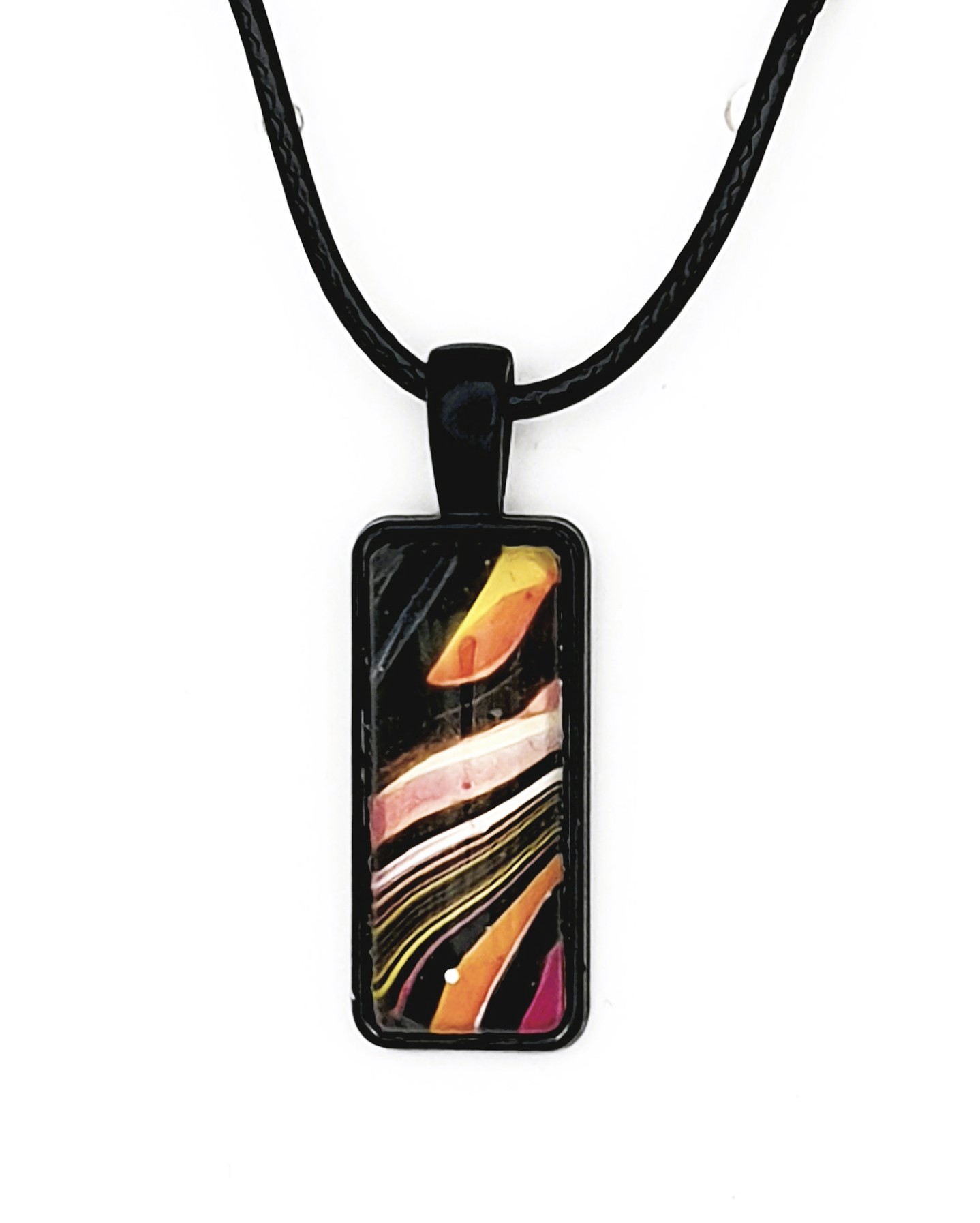 Glass Pendant - Neon Highway