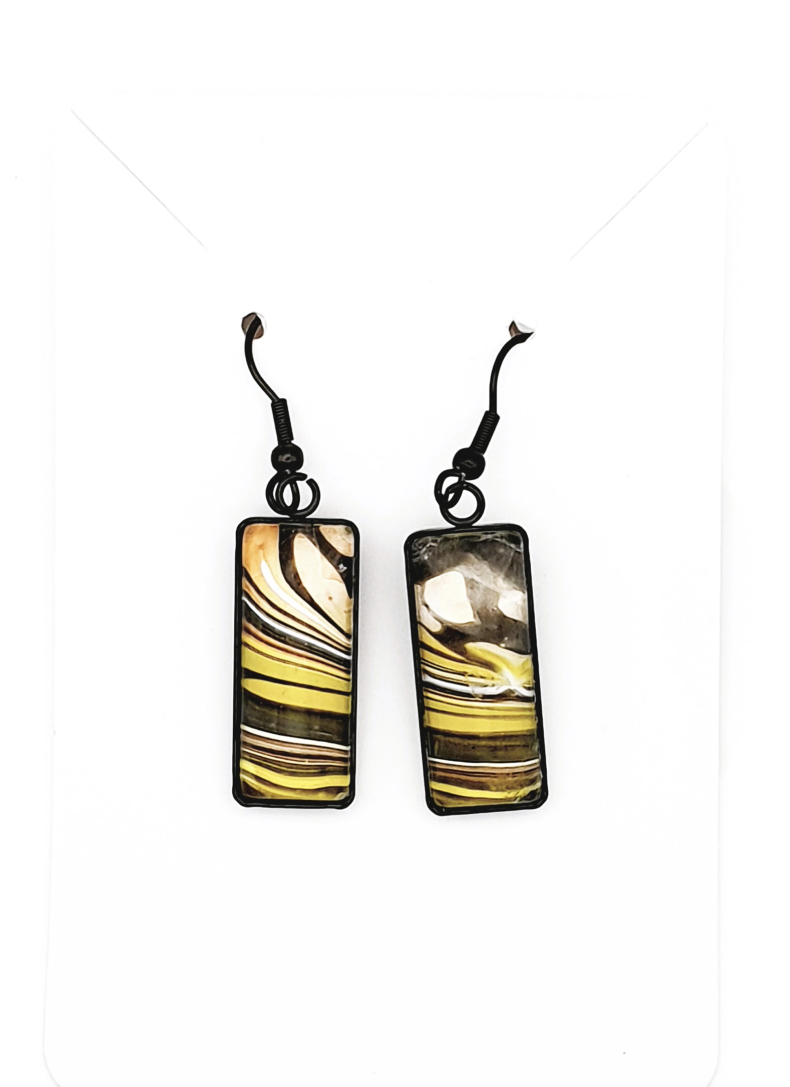 Glass Drop Earrings - Aquarius