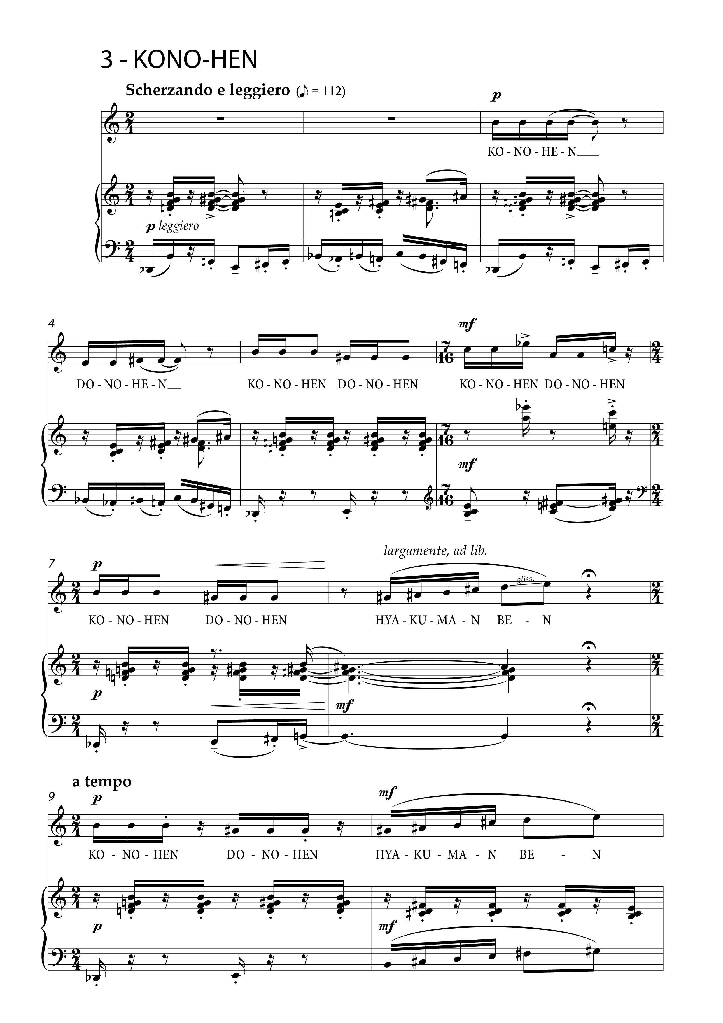 4 Humorous Japanese Songs - J.W. Nelleke (voice, piano)