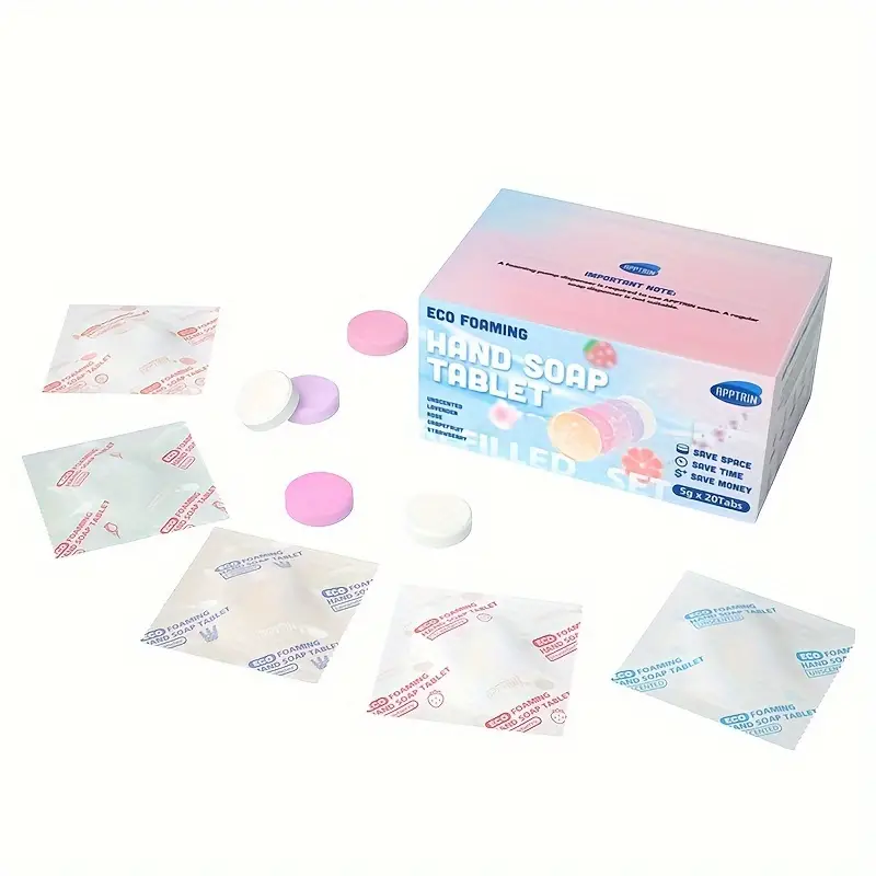 Pastillas Espumantes de Jabón de Manos APPTRIN – 20 Tabs