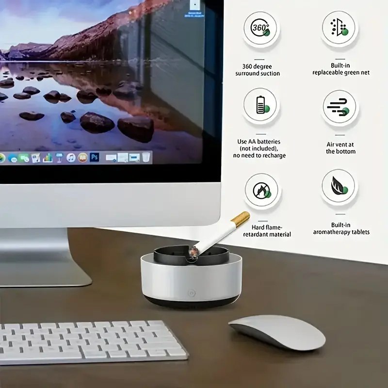 Cenicero Inteligente con Purificador de Aire