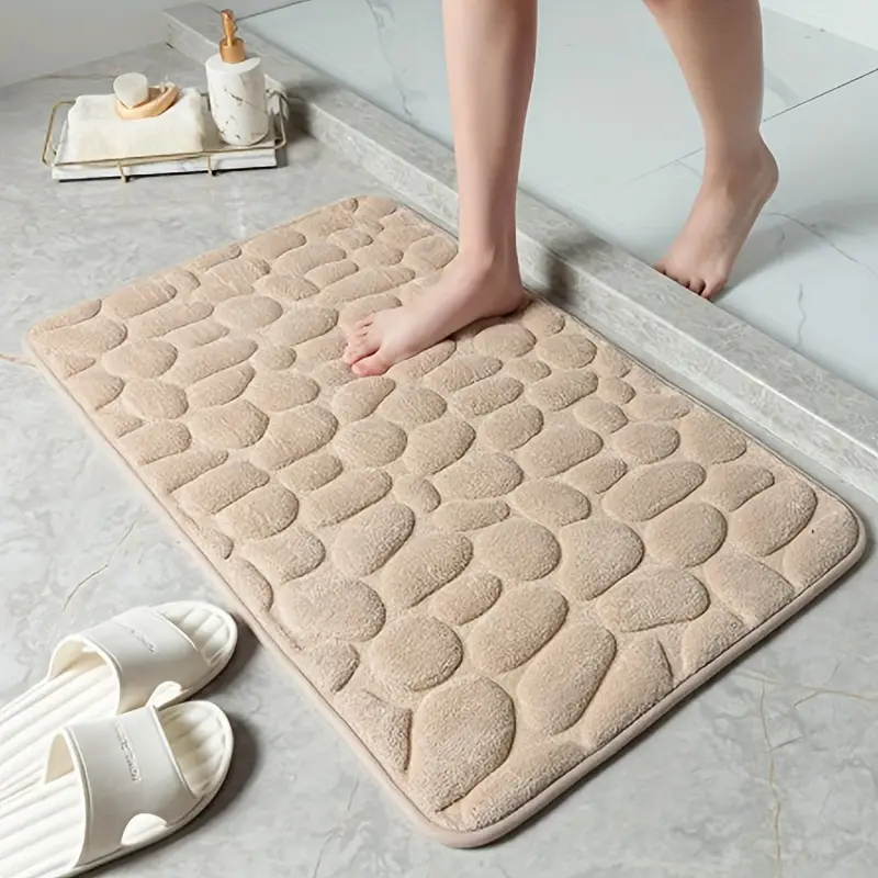 Alfombra de Baño de Coral de Lana