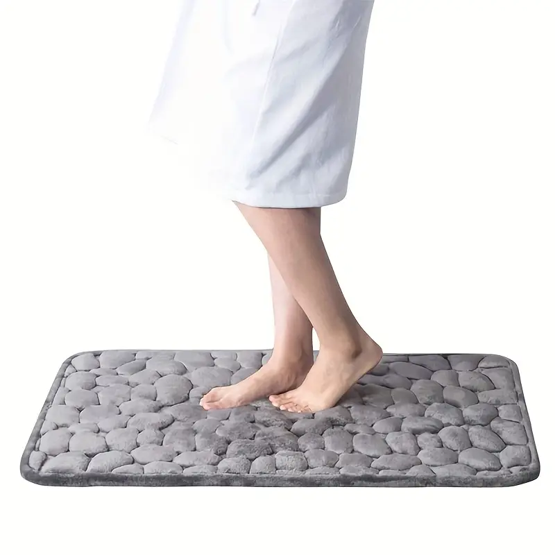 Alfombra de Baño de Coral de Lana