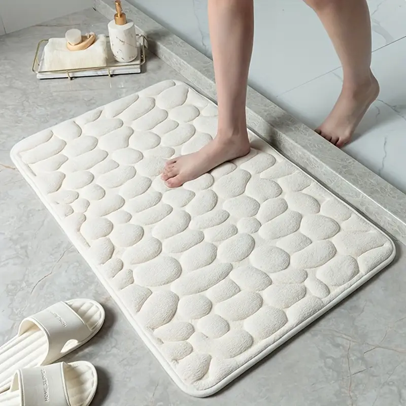 Alfombra de Baño de Coral de Lana