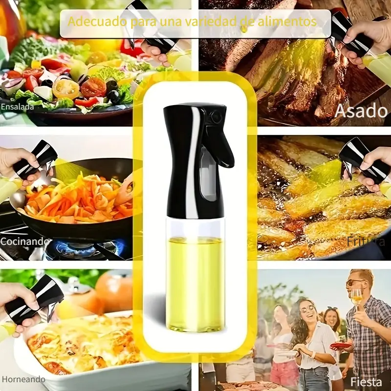  Botella de Aceite en Spray Continuo para Cocinar
