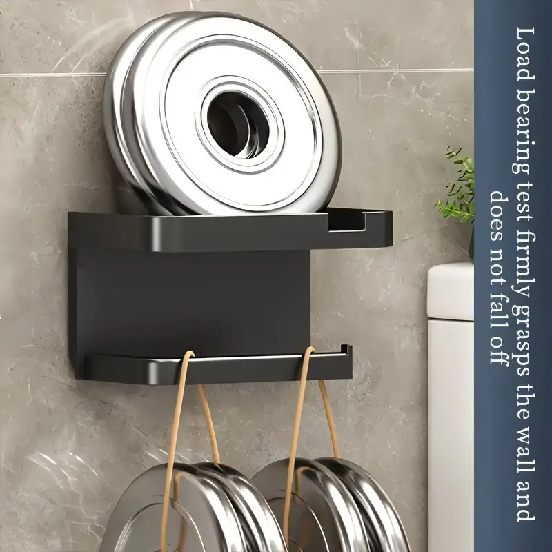 Soporte de Pared para Pañuelos con Estante para Toallitas