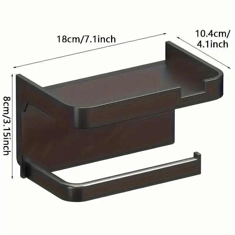 Soporte de Pared para Pañuelos con Estante para Toallitas