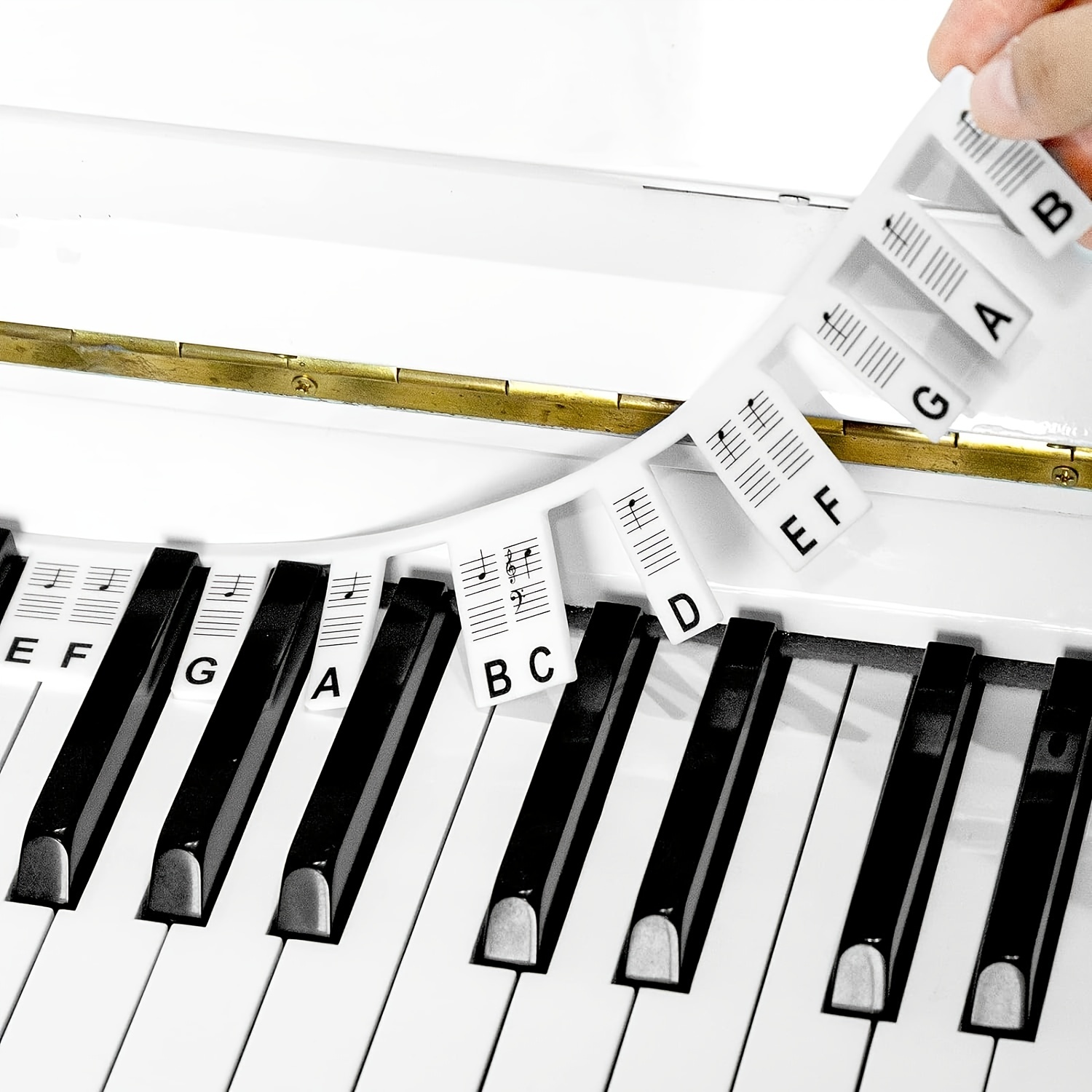 Removable Silicone 88 Key Names on Piano - The Best Tool for Beginners