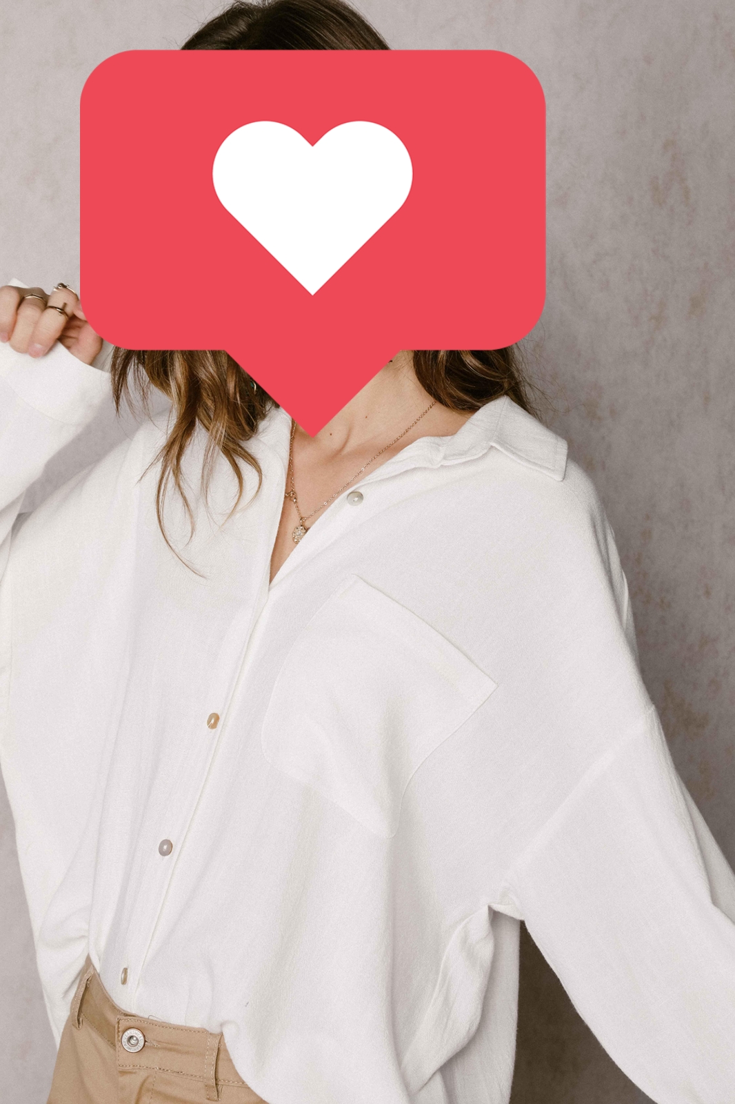 Chemise en lin et coton