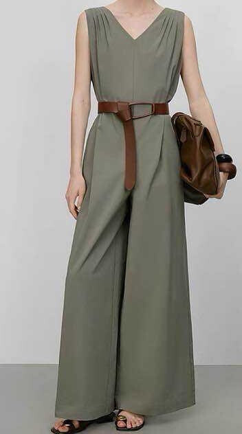 Combinaison à ceinture 100% lin