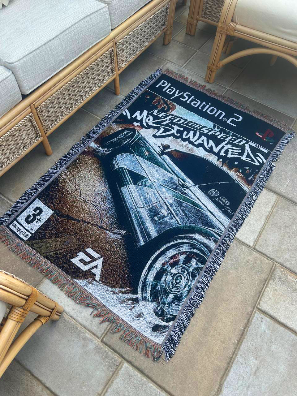PS2 NFS Most Wanted Woven Tapestry