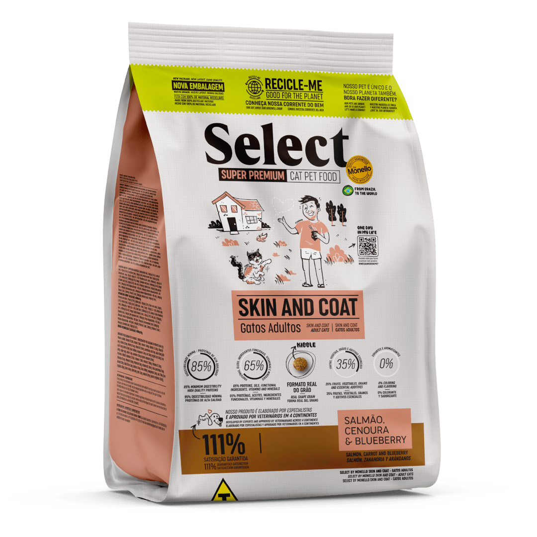 Monello Select Súper Premium Gatos Piel y Pelaje 1.5 Kg