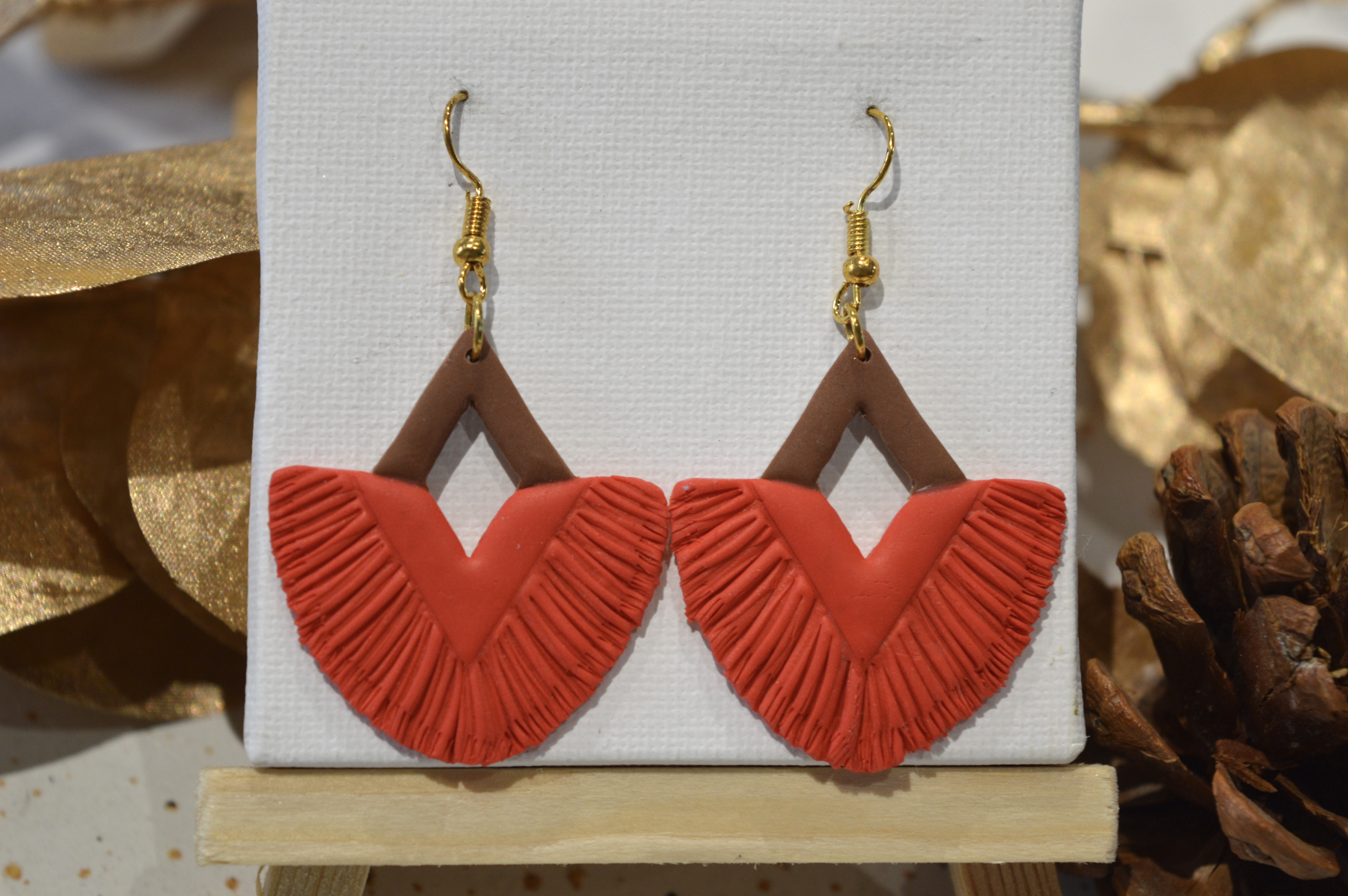 Macramé rouge