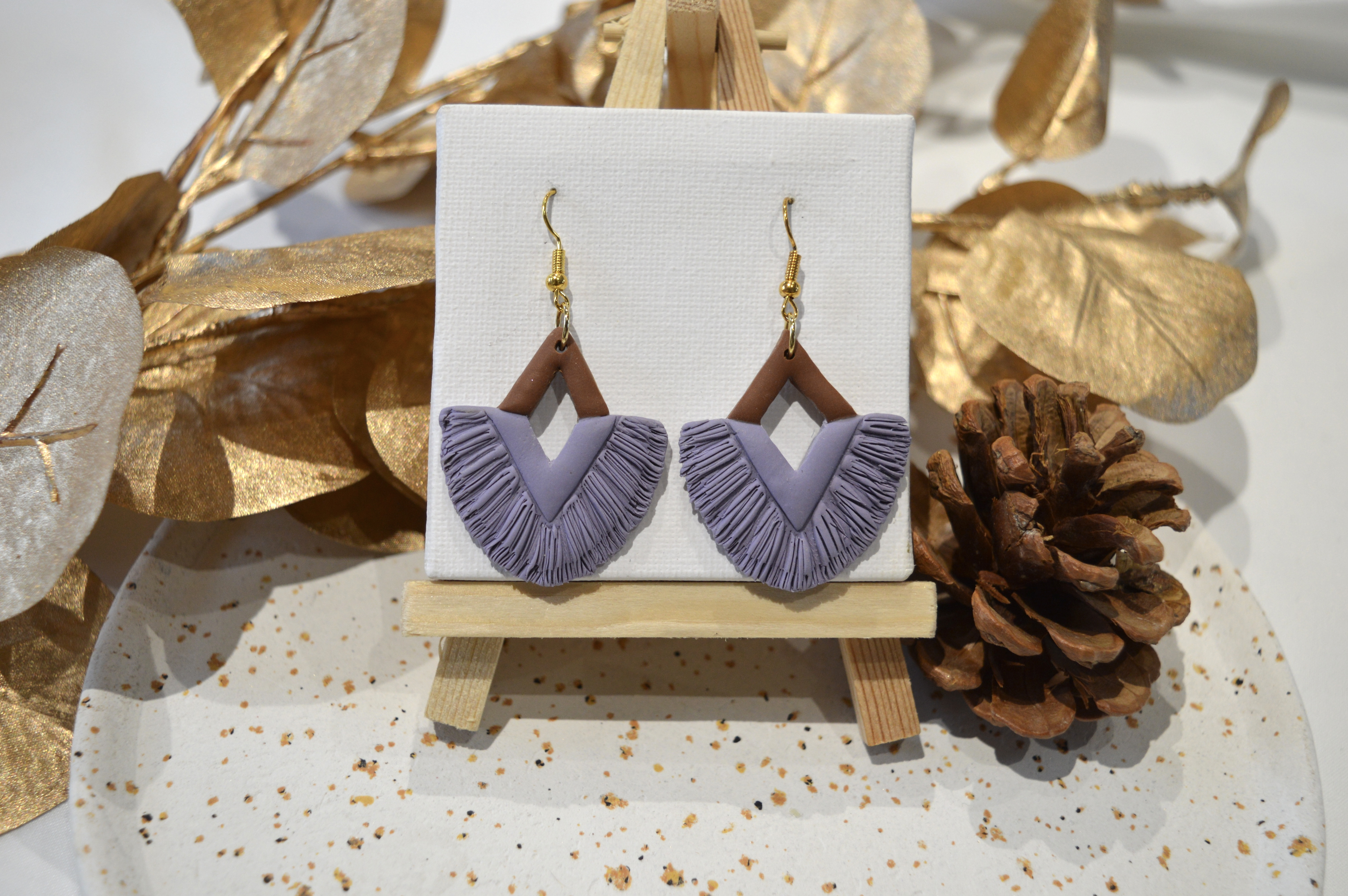 Macramé violet