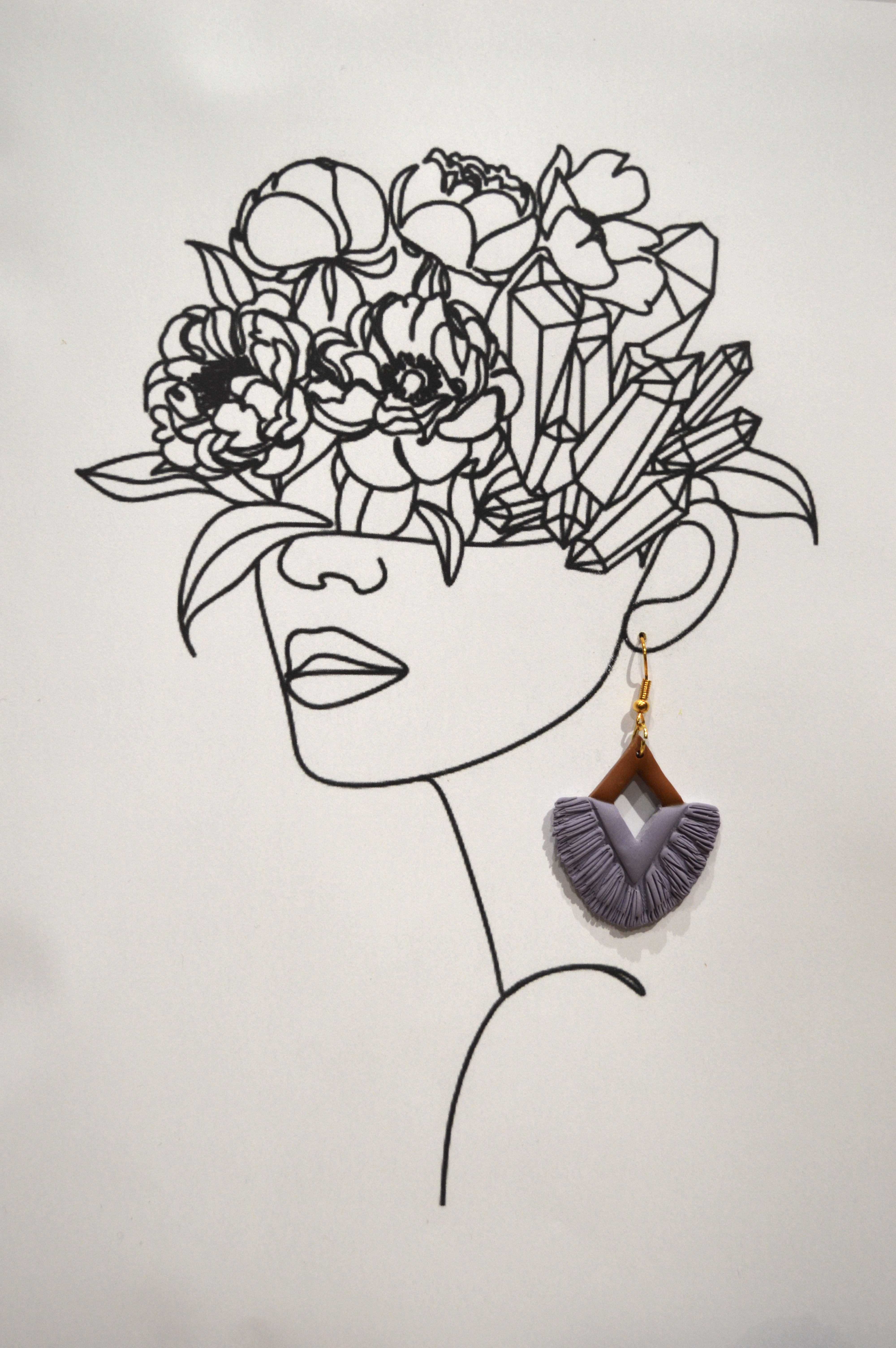 Macramé violet