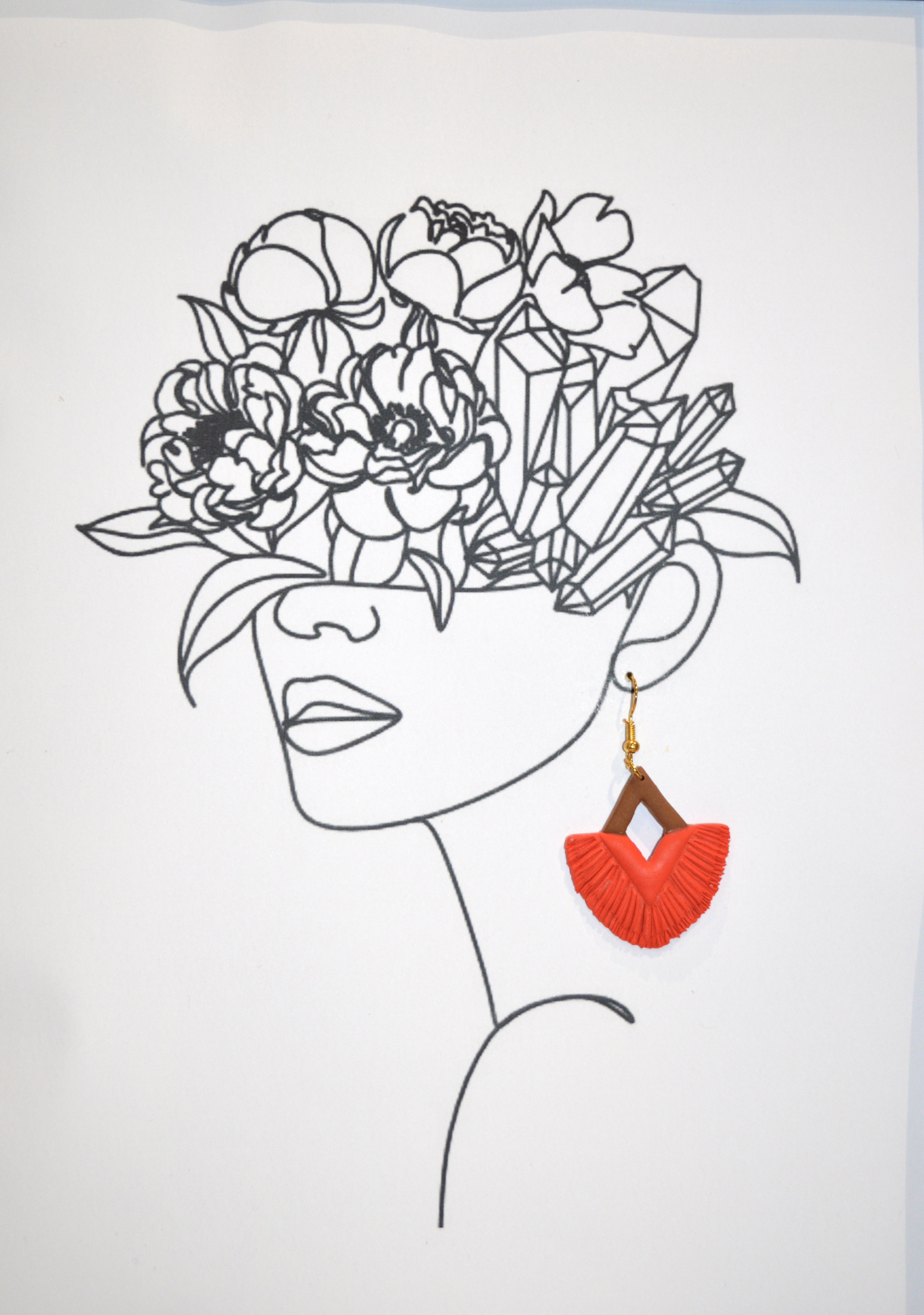 Macramé rouge