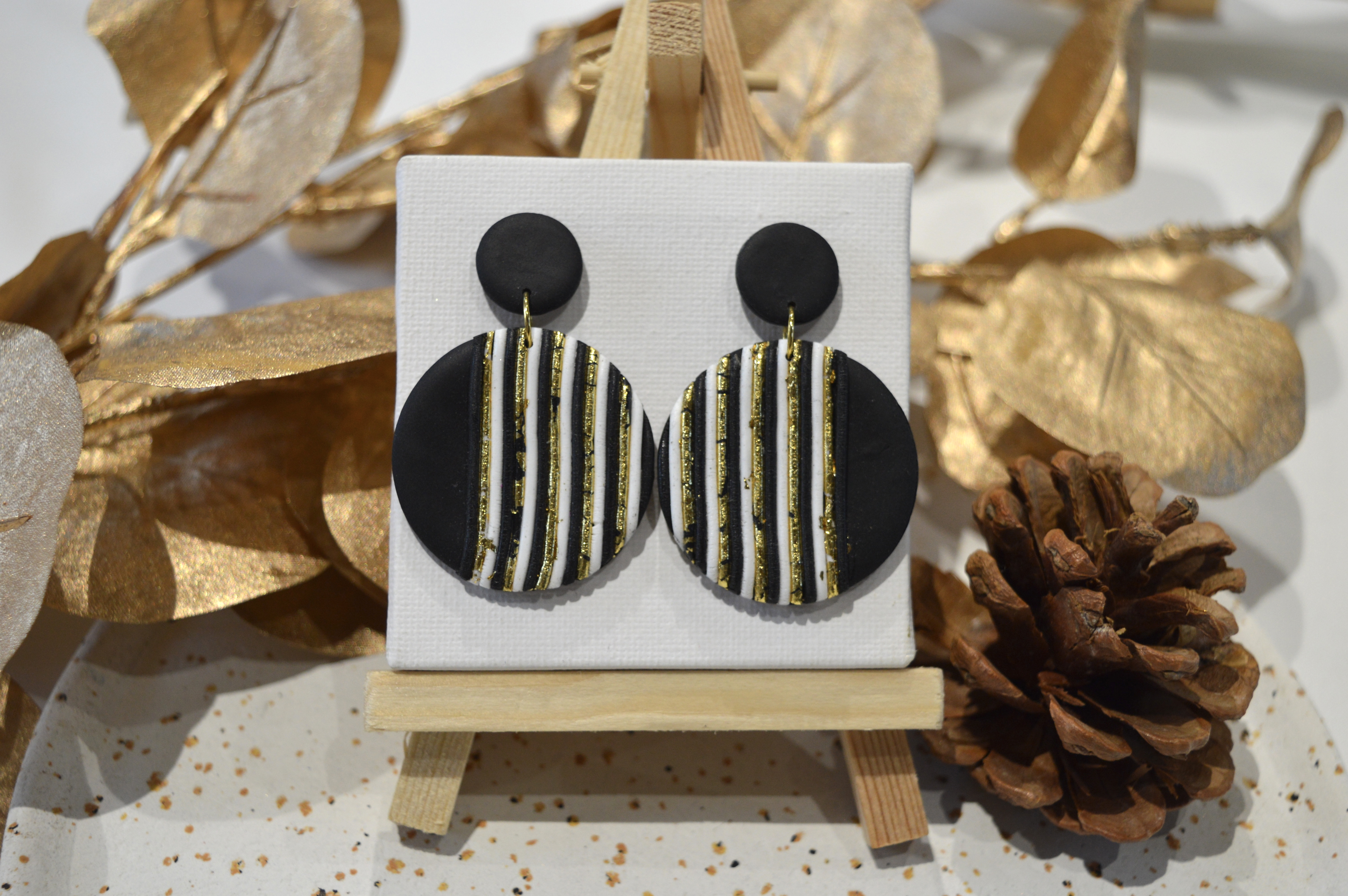 Boucles d'oreilles rondes