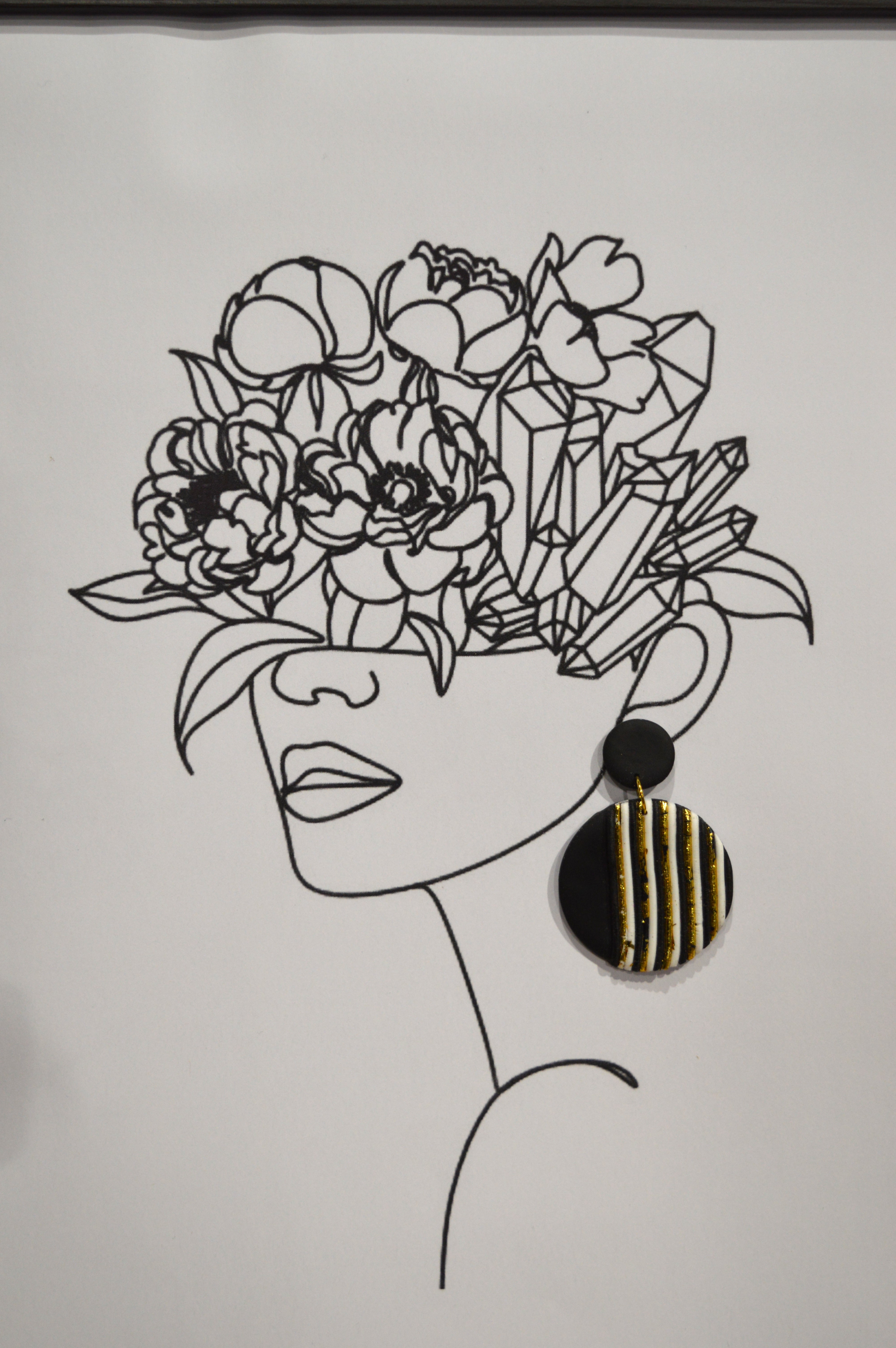Boucles d'oreilles rondes