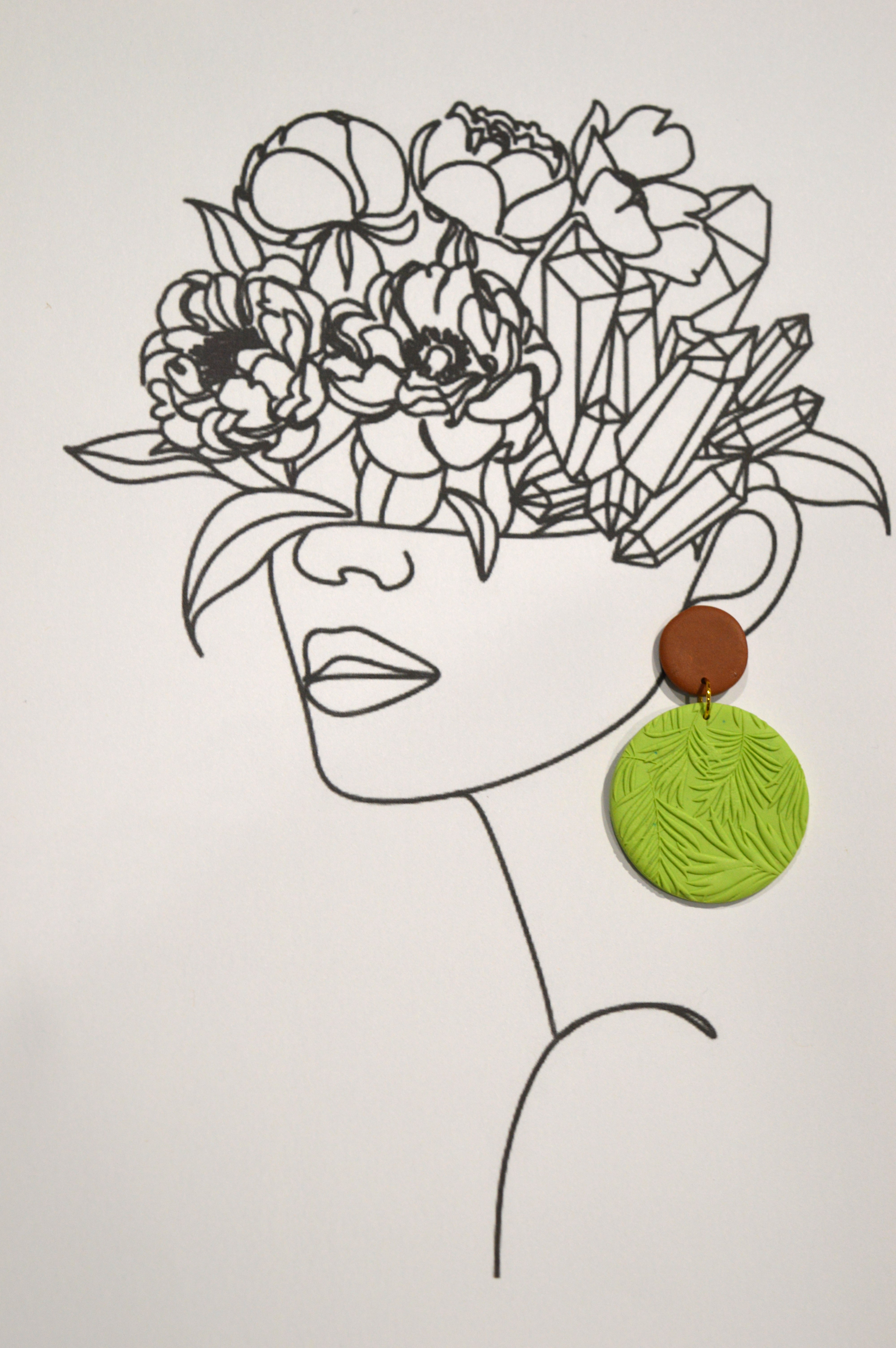 Boucles d'oreilles tropicales