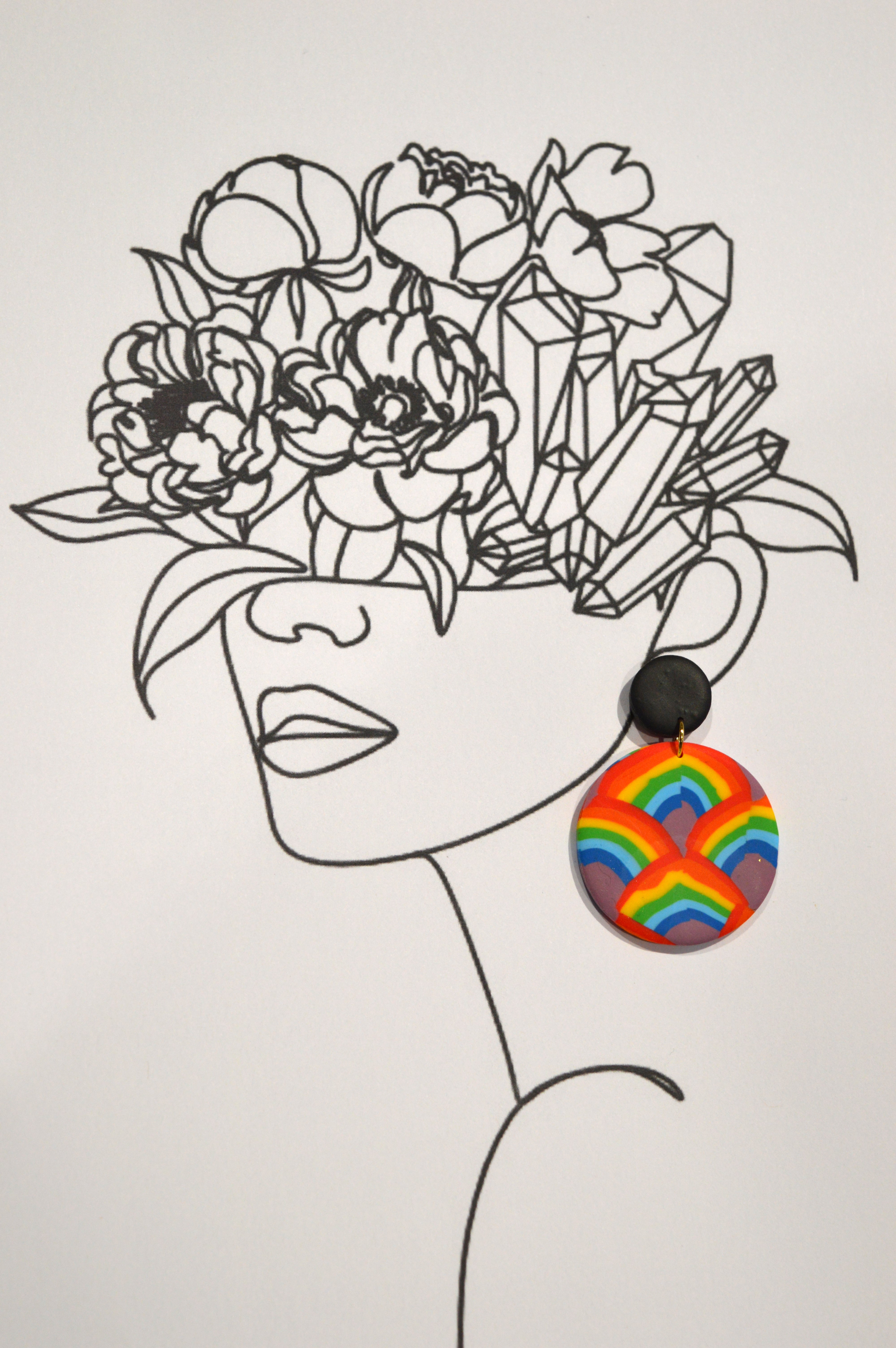 Boucles d'oreilles Micheline pride
