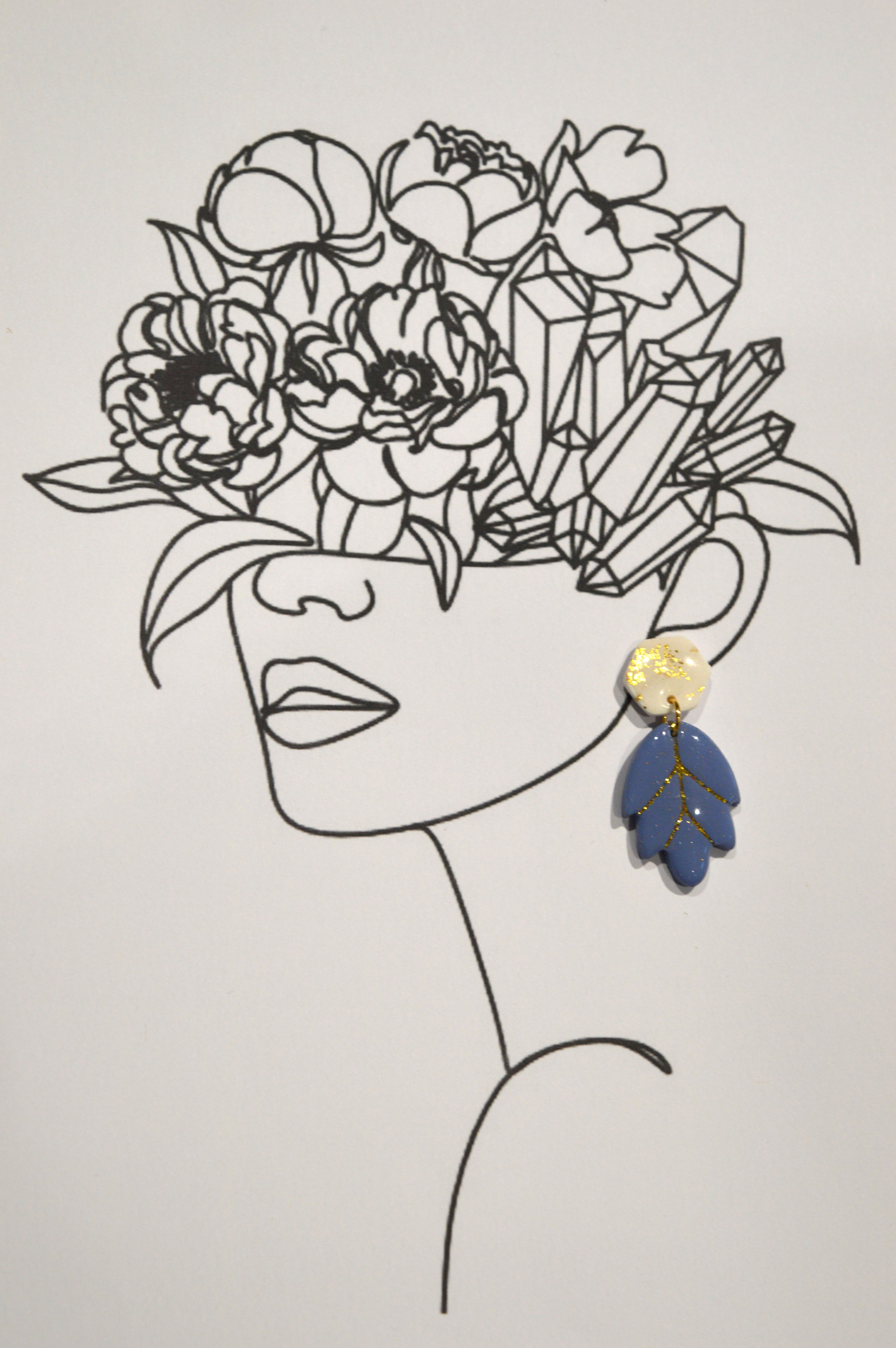 Albertine dorée et bleu