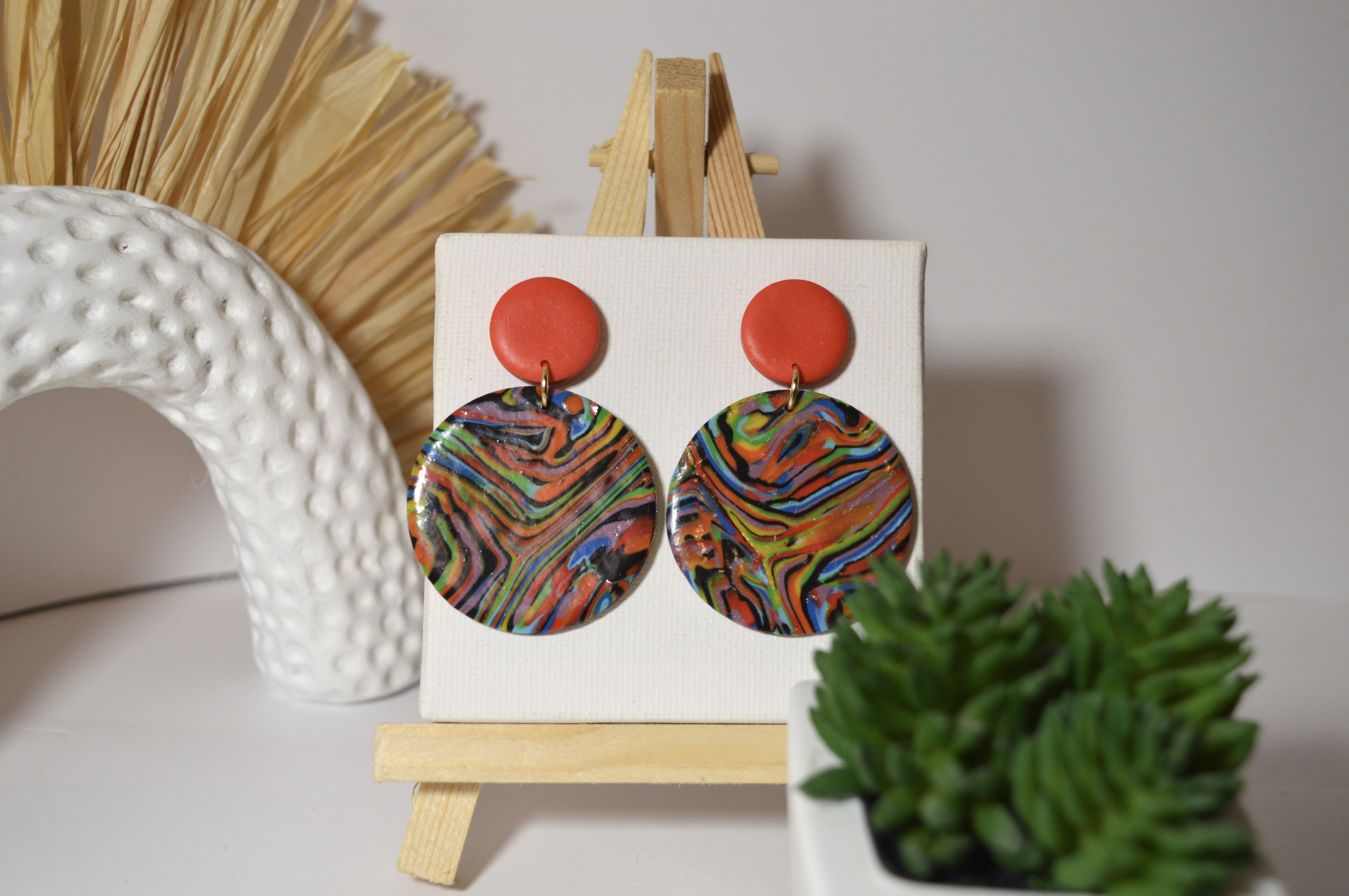 Boucles d'oreilles Micheline dans les méandres …